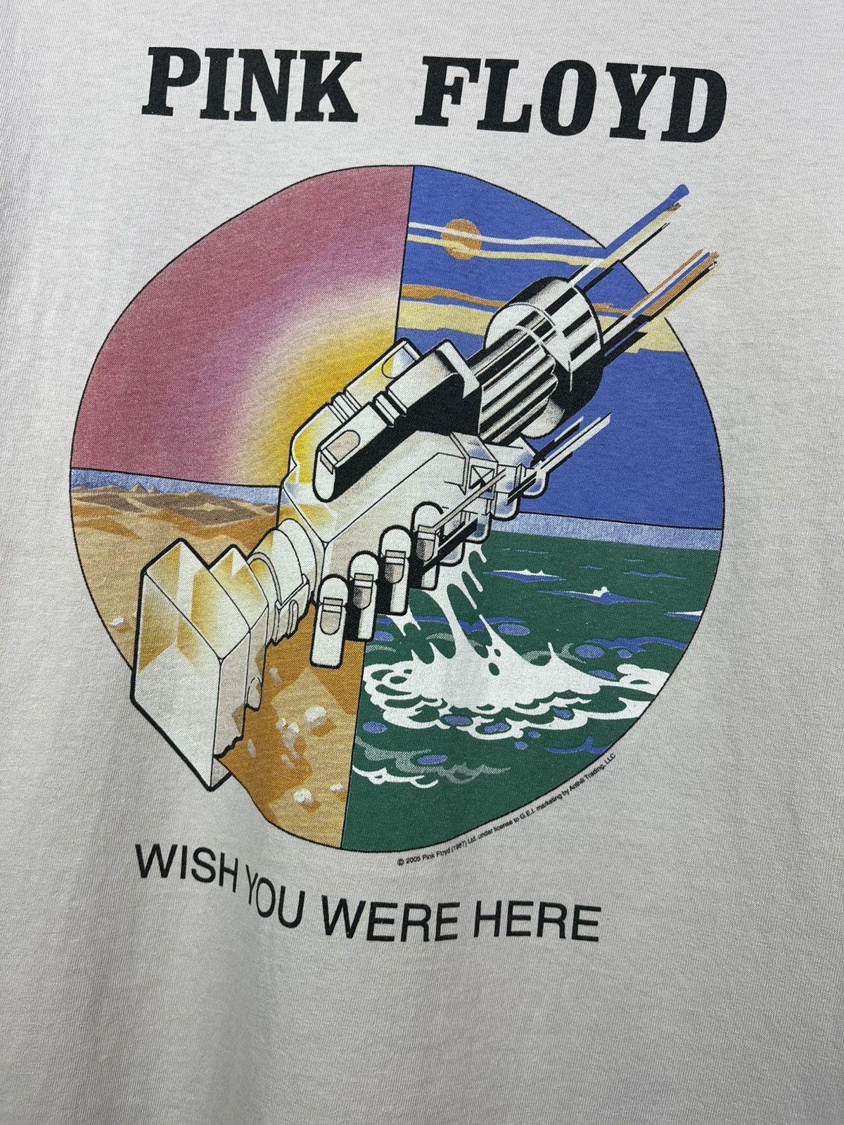 Band Tees Vintage Pink Floyd 2005 Wish You Were Here Graphic T-Shirt Size US L / EU 52-54 / 3 - 4 Thumbnail