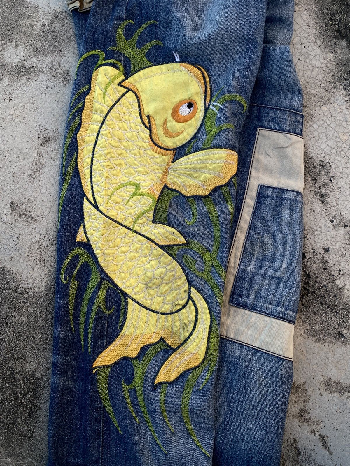 Japanese Brand Vintage Sukajan Jeans Koi Size US 30 / EU 46 - 10 Thumbnail