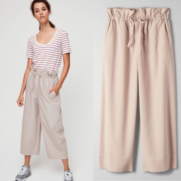Aritzia The Group by Babaton Kerri Pant wide leg cropped Size Large Size 32" / US 10 / IT 46 - 1 Thumbnail