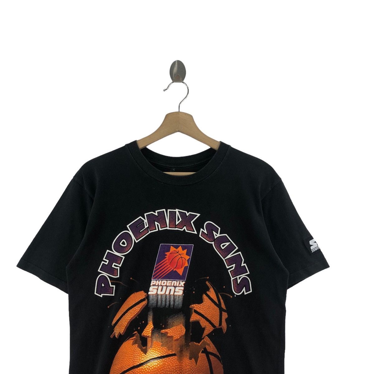 NBA × Starter × Vintage Pick!! Vtg 90's NBA PHOENIX SUNS Starter Faded Tee Tshirt Size US S / EU 44-46 / 1 - 3 Thumbnail