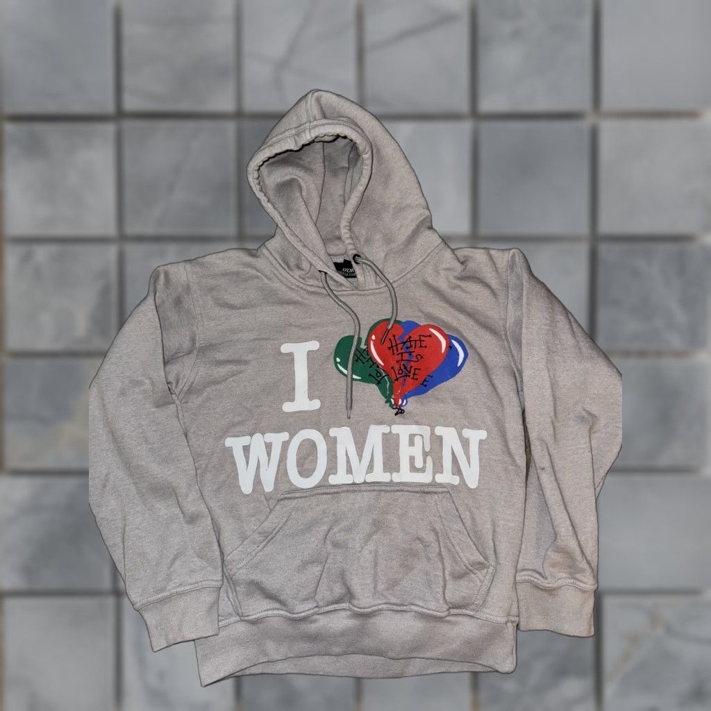 Vintage I ❤️ Women Hoodie Designer Green L Men Kai Cenat D’OR Emotional Garments Sunset Ave RARE 20x23 Size L / US 10 / IT 46 - 1 Thumbnail