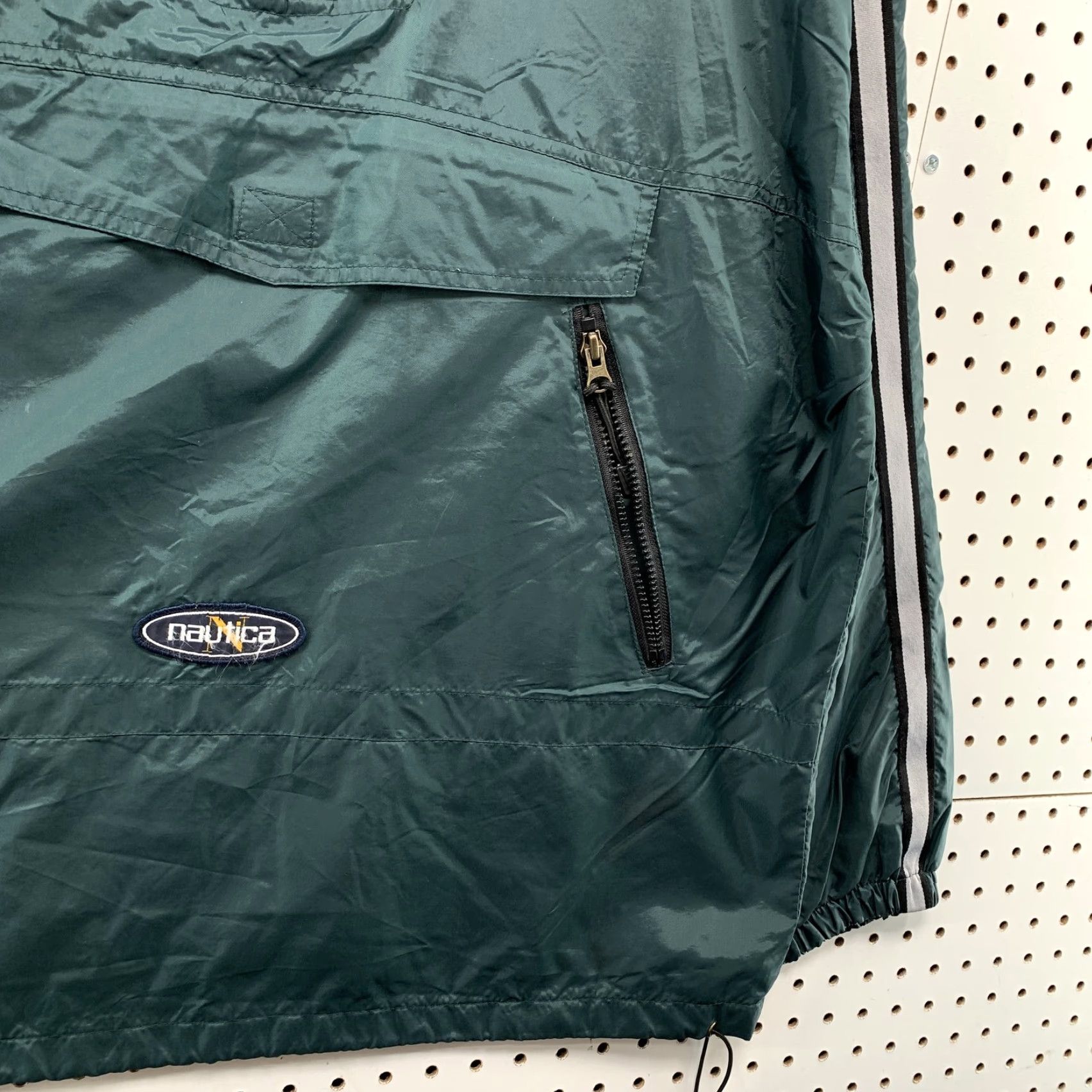 Nautica VINTAGE Nautica Hooded Pullover Anorak Jacket Mens Large Green Nylon Size US L / EU 52-54 / 3 - 6 Thumbnail