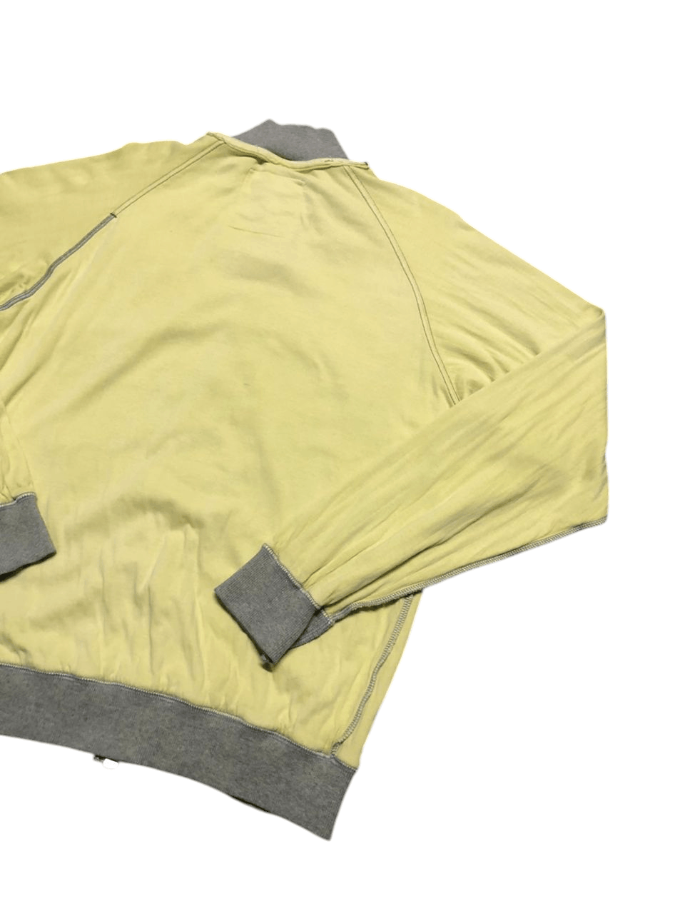 Vintage Ball Collared Zipper Sweater With Patch Rare Design