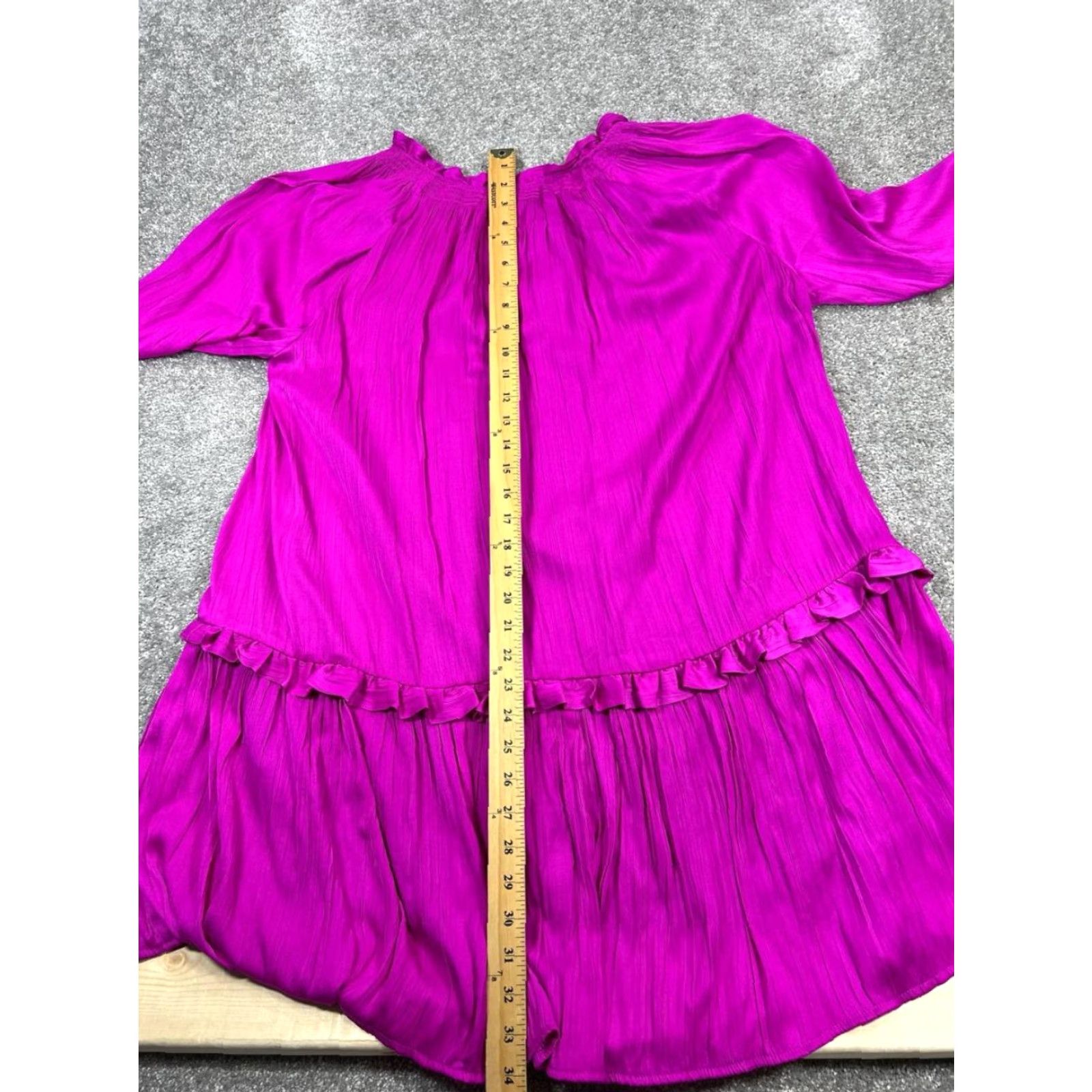Anthropologie VINTAGE Anthropologie Dress Womens Small Purple Satin Blouson Size S / US 4 / IT 40 - 7 Thumbnail