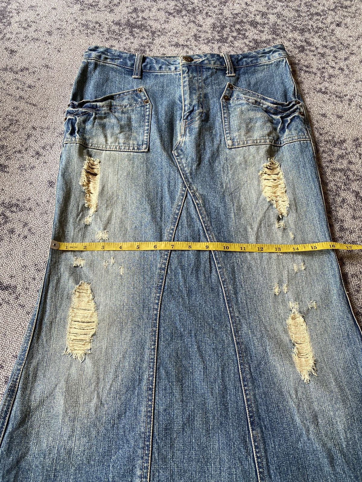 Hysteric Glamour Y2k unknow ifsixwasnine distressed skirt Size 29" - 12 Thumbnail