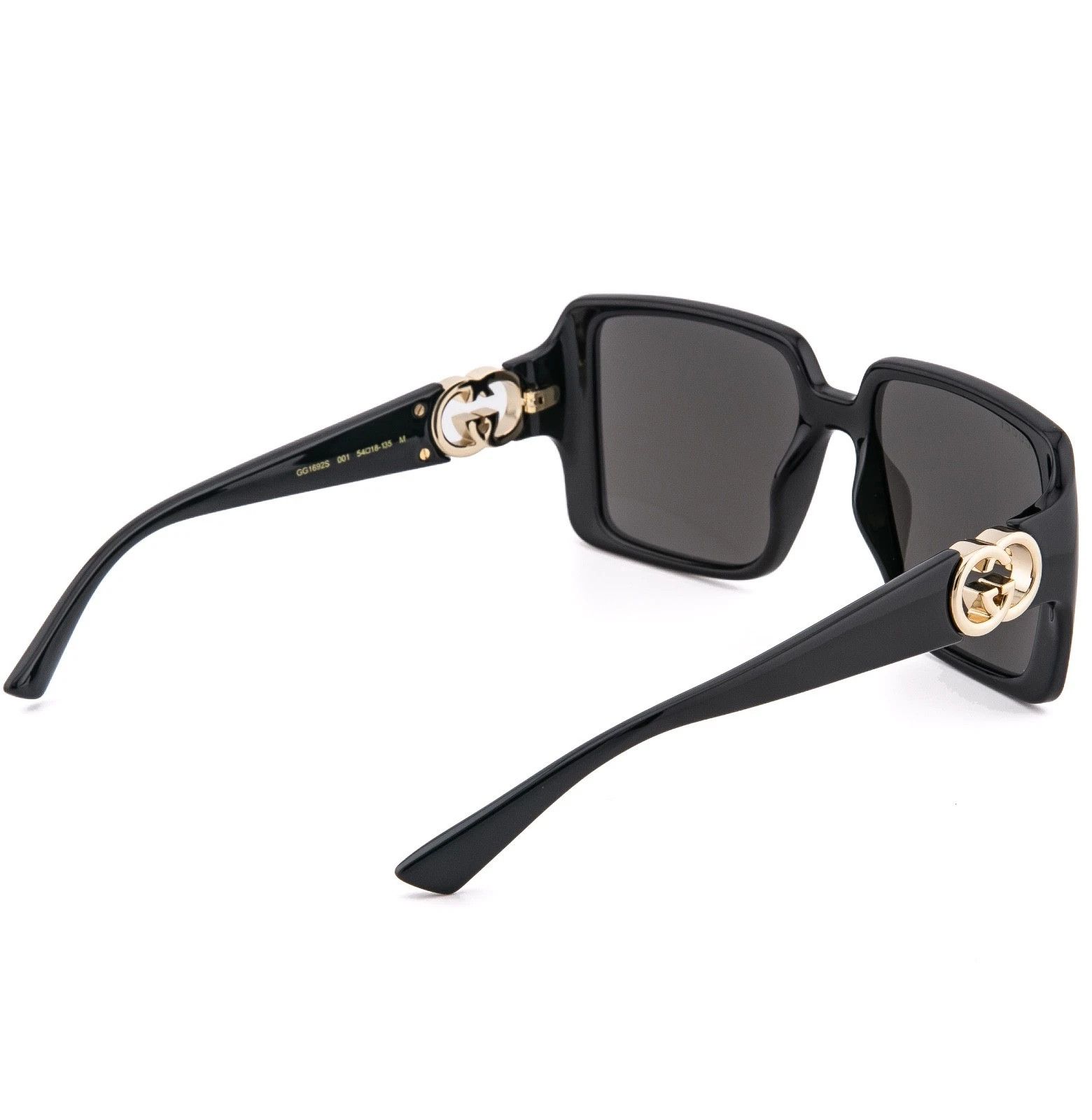 Gucci GUCCI GG1692S Black Geometric 1692 GG Fashion Sunglasses 001 Size ONE SIZE - 3 Thumbnail