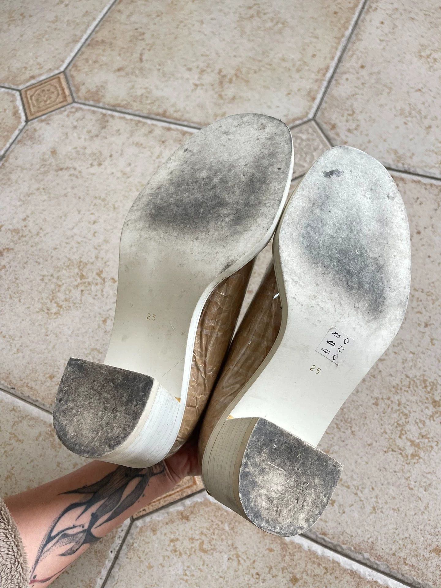 Comme des Garcons CDG 15SS Runway PVC-Kraft Paper Mary Jane Heels 38/39 Size US 7.5 / IT 37.5 - 5 Thumbnail