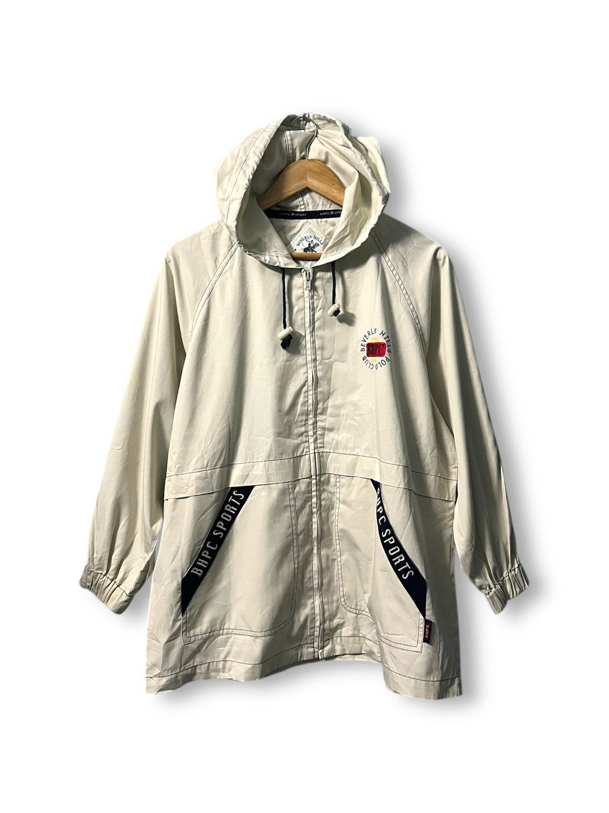 Beverly Hills Polo Club Beverly Hills Polo Club Windbreaker Women Beige Vintage Size M / US 6-8 / IT 42-44 - 1 Thumbnail