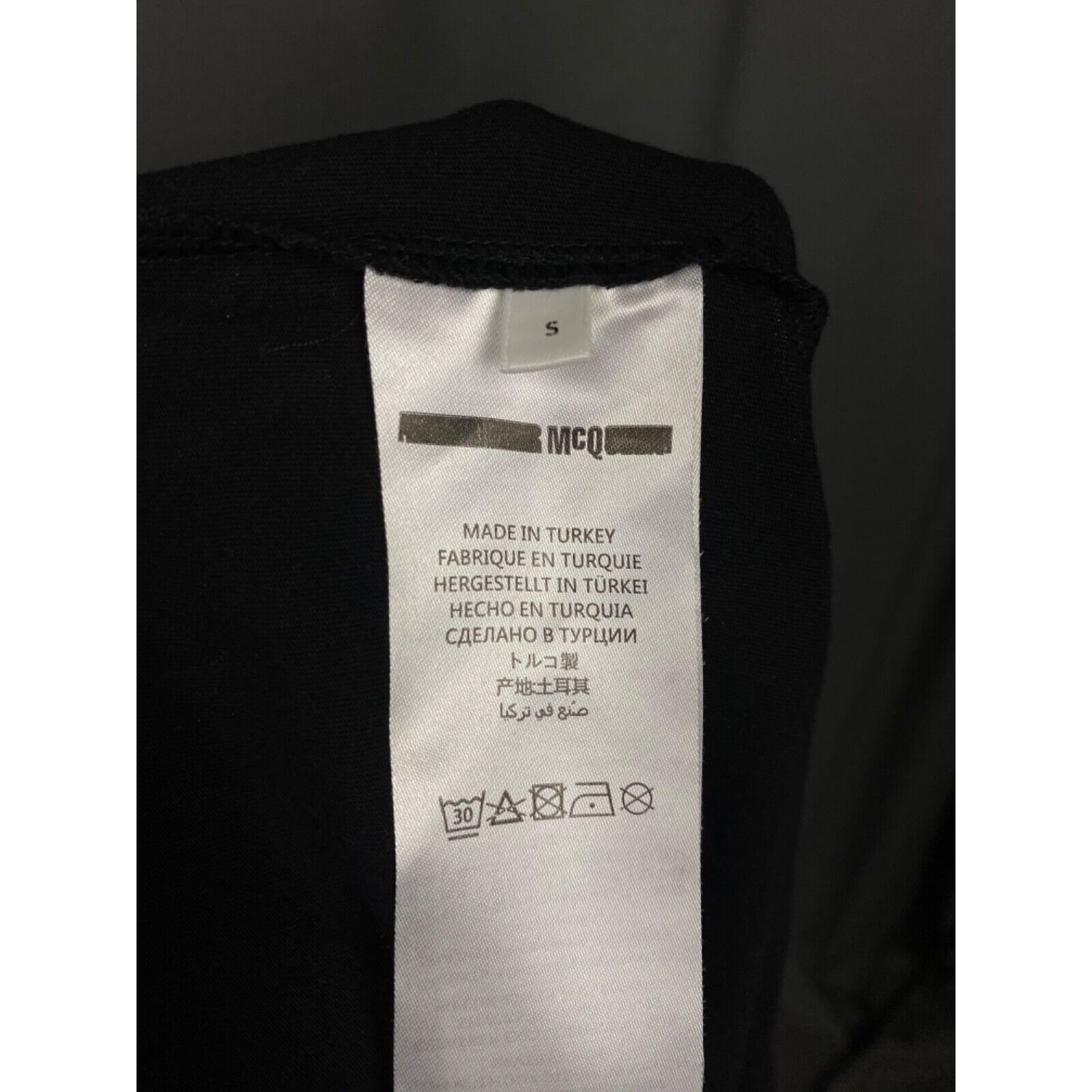 Alexander McQueen Alexander McQueen McQ Signature Swallow Men's Black T-Shirt Size US S / EU 44-46 / 1 - 9 Thumbnail