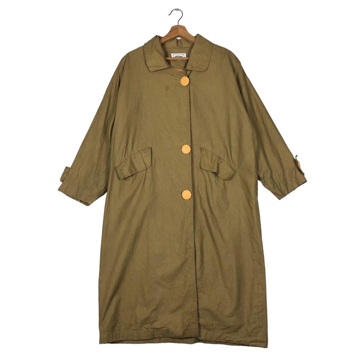 Japanese Brand 🔥Rich Brown Vintage Long Jacket Fly Coats Milano Japan Size US S / EU 44-46 / 1 - 1 Thumbnail
