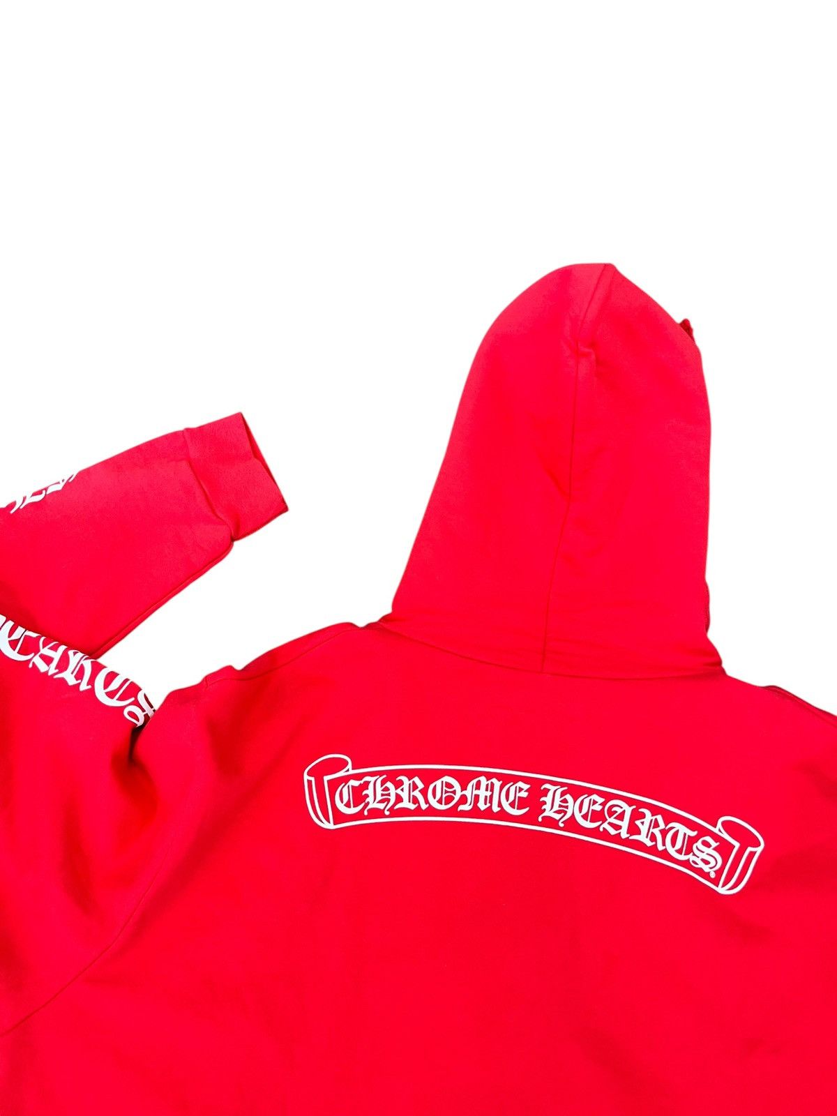 Chrome Hearts Chrome Hearts Logo Hoodie Red Size US XL / EU 56 / 4 - 3 Thumbnail