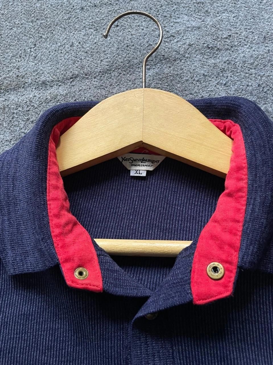 Yves Saint Laurent Vintage Yves Saint Laurent YSL Corduroy Polo Shirt Size US XL / EU 56 / 4 - 6 Thumbnail