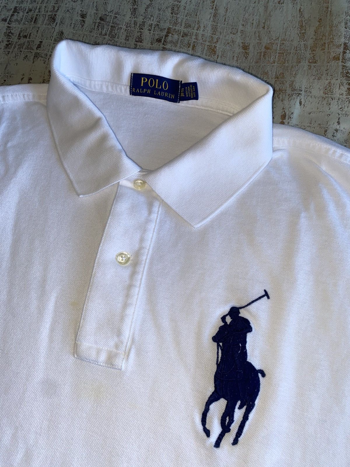 Polo Ralph Lauren White Polo Ralph Lauren Short Sleeve Size US XL / EU 56 / 4 - 3 Thumbnail