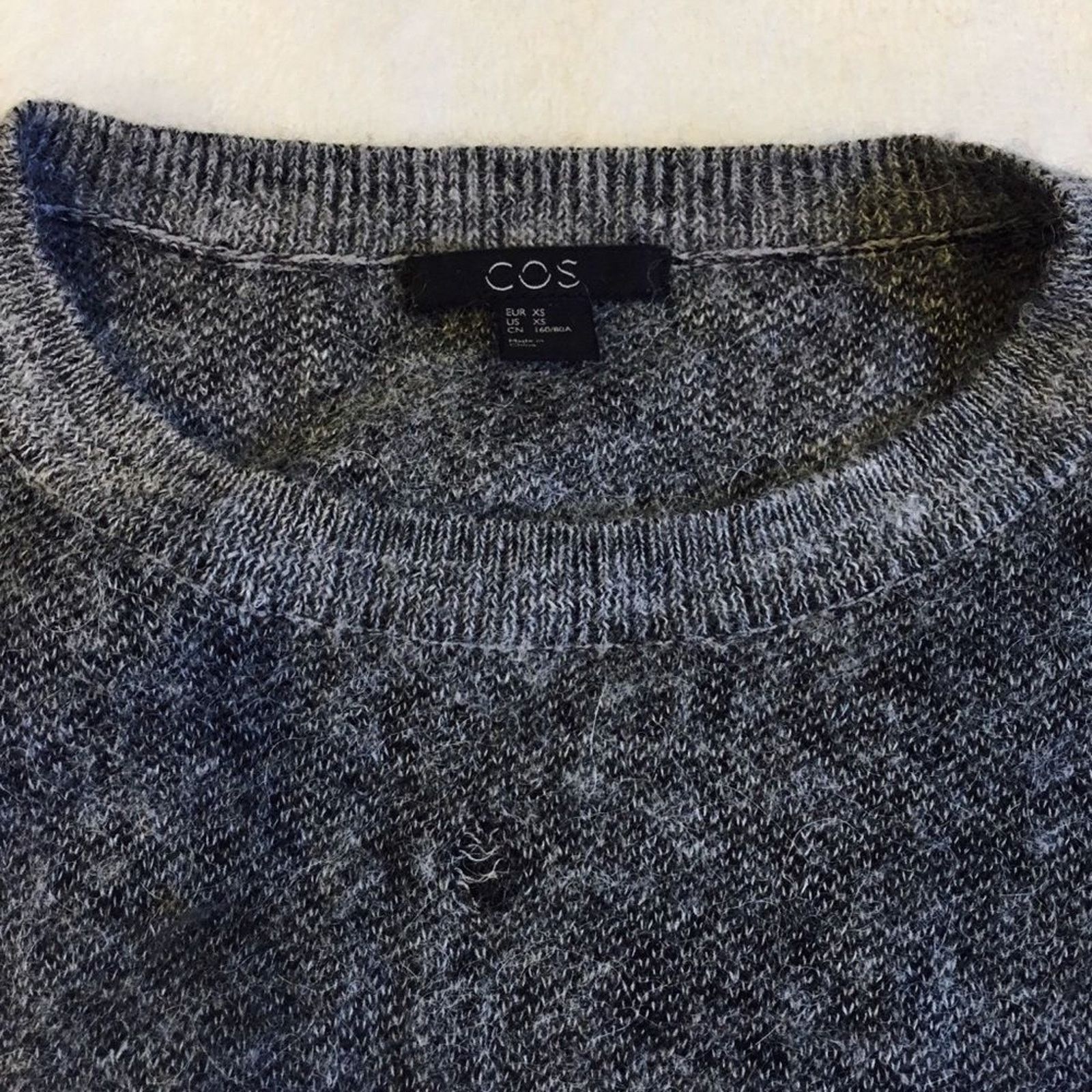 Cos Cos Color Block Black and Gray Long Tunic Sweater | Sz XS Size XS / US 0-2 / IT 36-38 - 3 Thumbnail