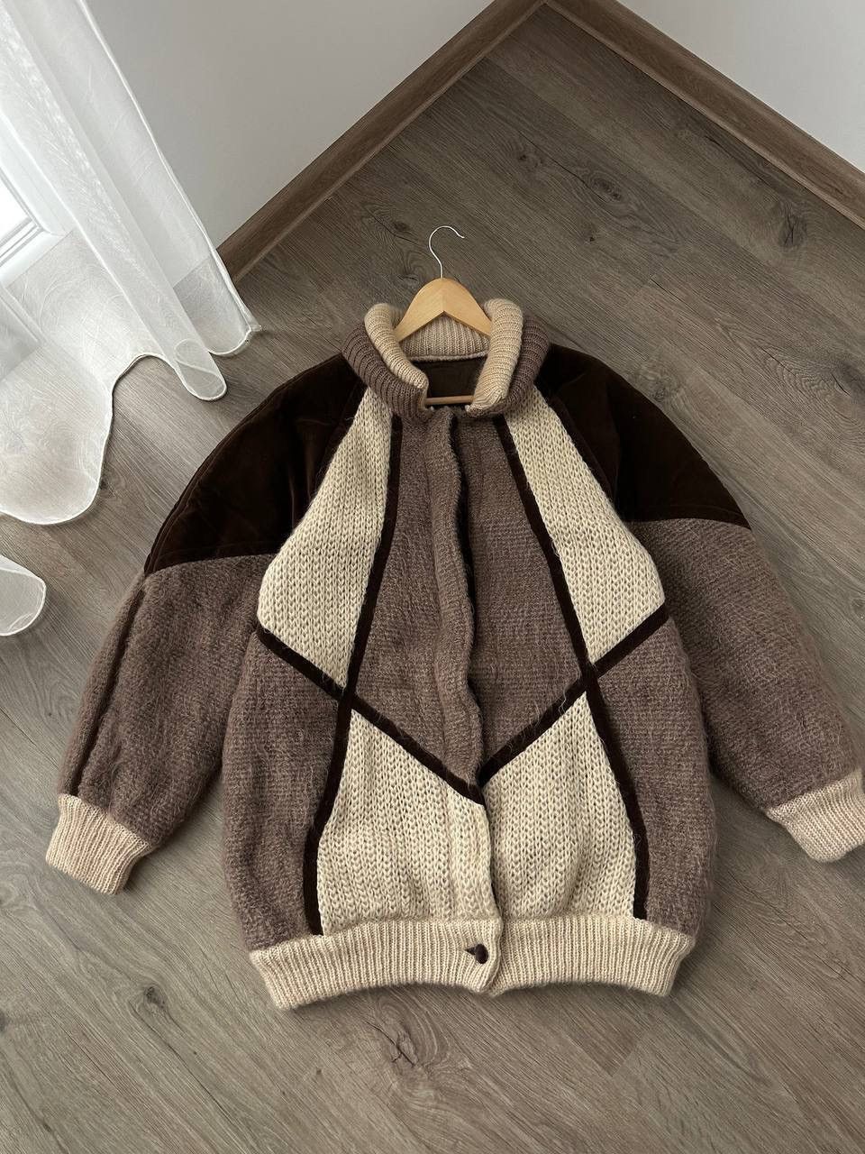 Japanese Brand × Les Copains × Vintage Vintage Japanese Mohair Alpaca Beige Les Copains Jacket Size US L / EU 52-54 / 3 - 2 Thumbnail