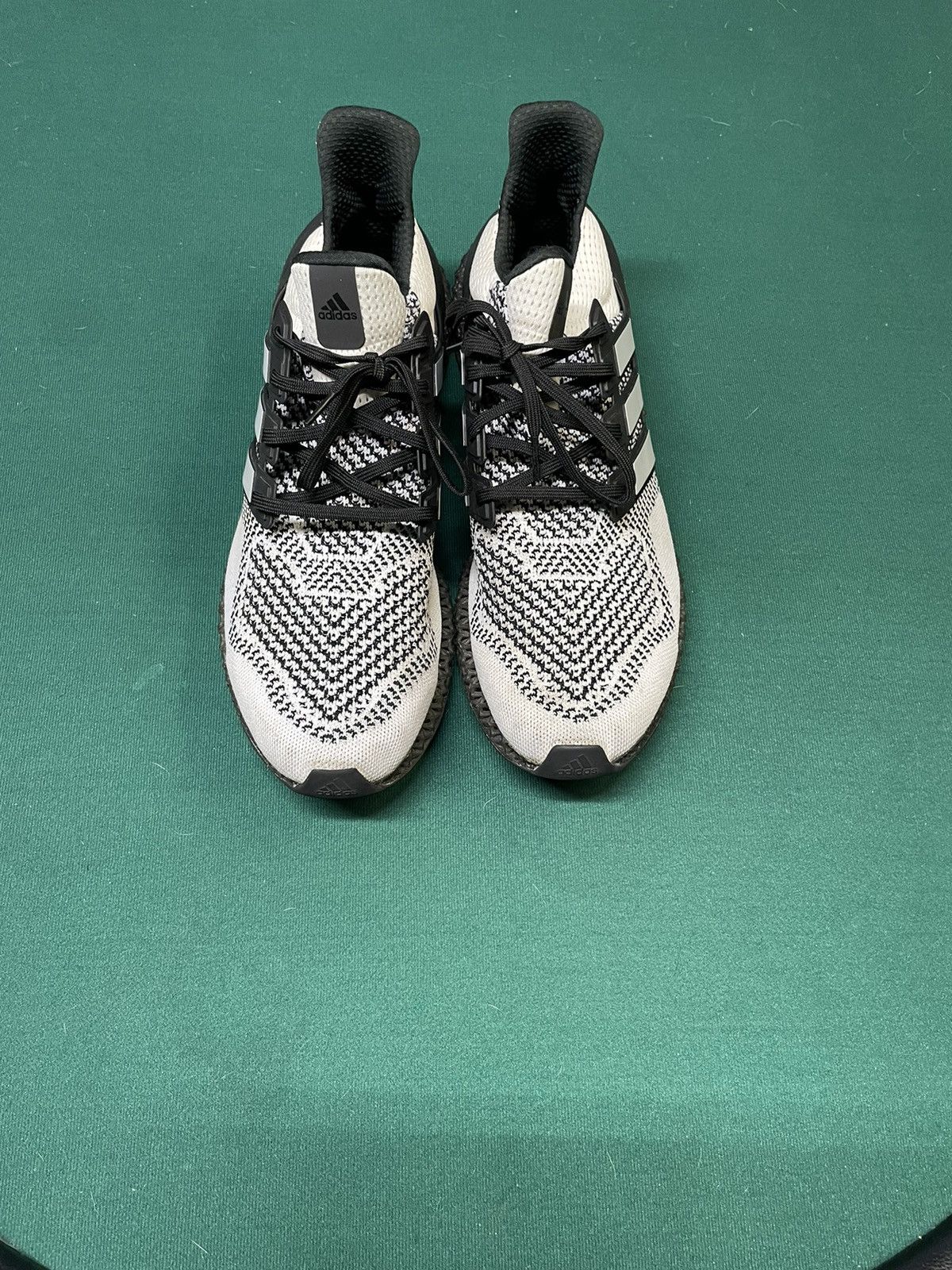 Adidas Adidas Ultra 4D “Core Black / Cloud White” Size US 15 / EU 48 - 2 Thumbnail