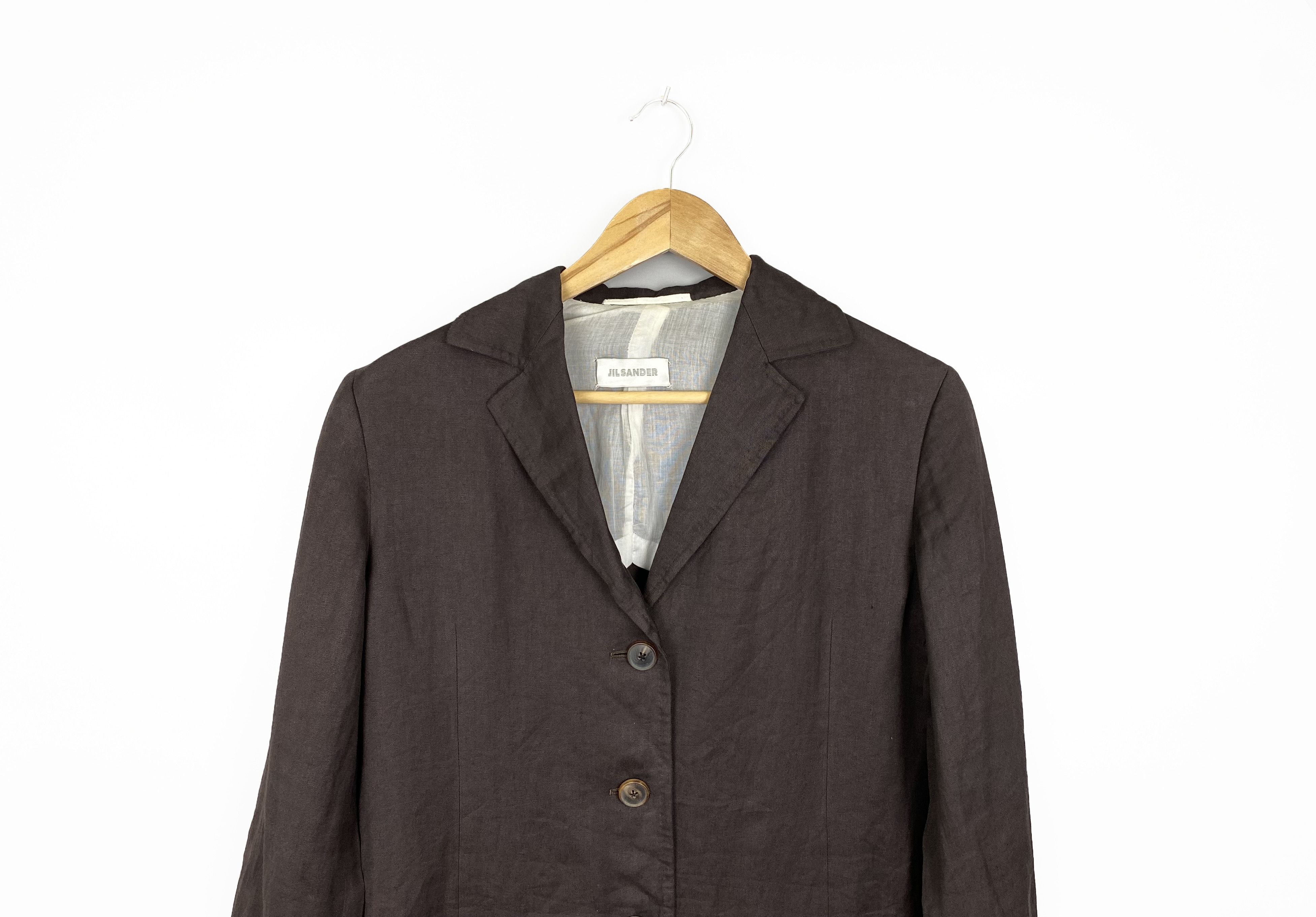 Jil Sander Jil Sander Vintage Lino Blazer Jacket Made in Italy Size 40 Size S / US 4 / IT 40 - 4 Thumbnail