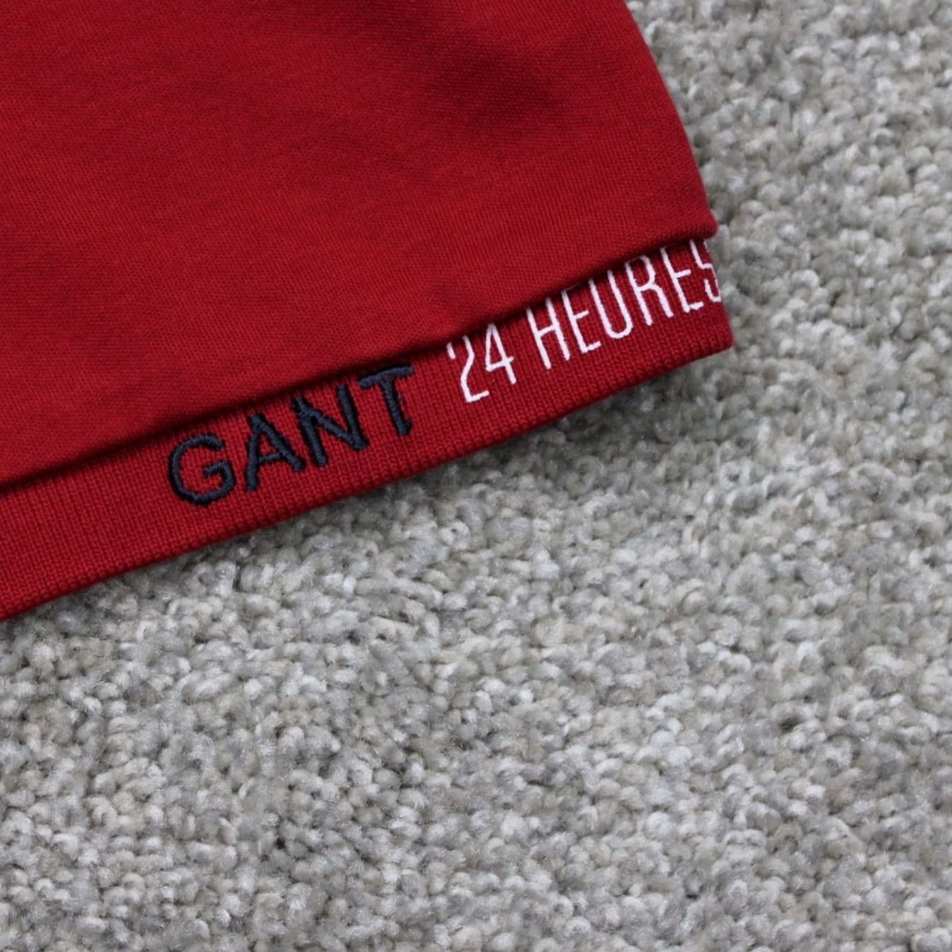 Gant GANT x LeMans Polo Shirt Mens XL Red Cotton Stretch Short Sleeve Pullover Polo Shirt Size US XL / EU 56 / 4 - 4 Thumbnail