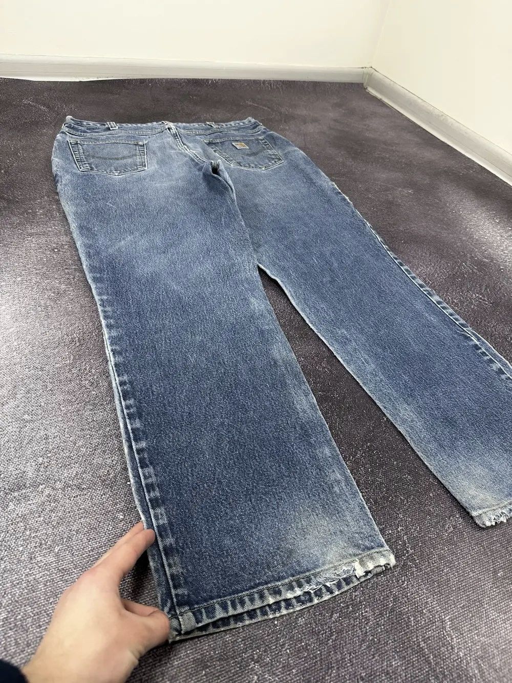 Carhartt Vintage Carhartt Flame Resistant USA Opium Faded Work Jeans Size US 38 / EU 54 - 3 Thumbnail