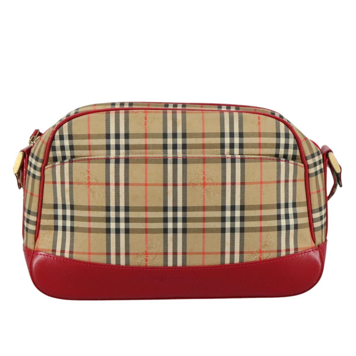 Burberry Nova Check Beige Canvas Shoulder Bag (Pre-Owned) Size ONE SIZE - 1 Thumbnail