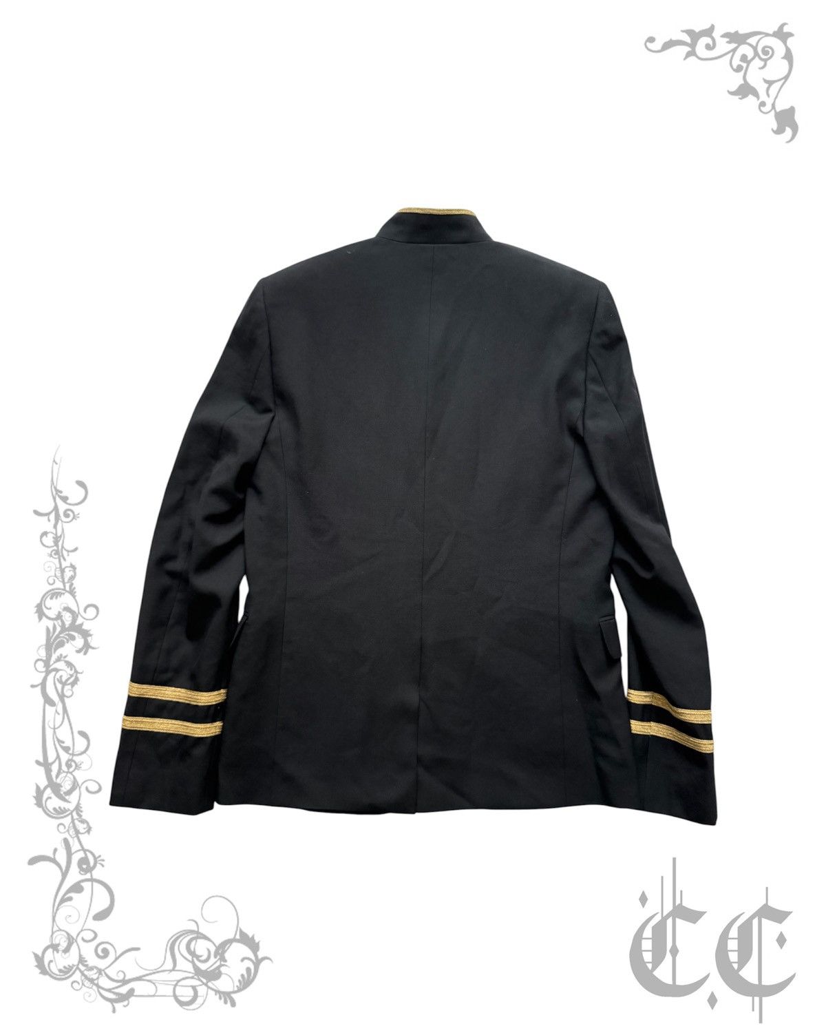 Saint Laurent Paris Saint Laurent Paris Officer Blazer Size 46S - 2 Thumbnail