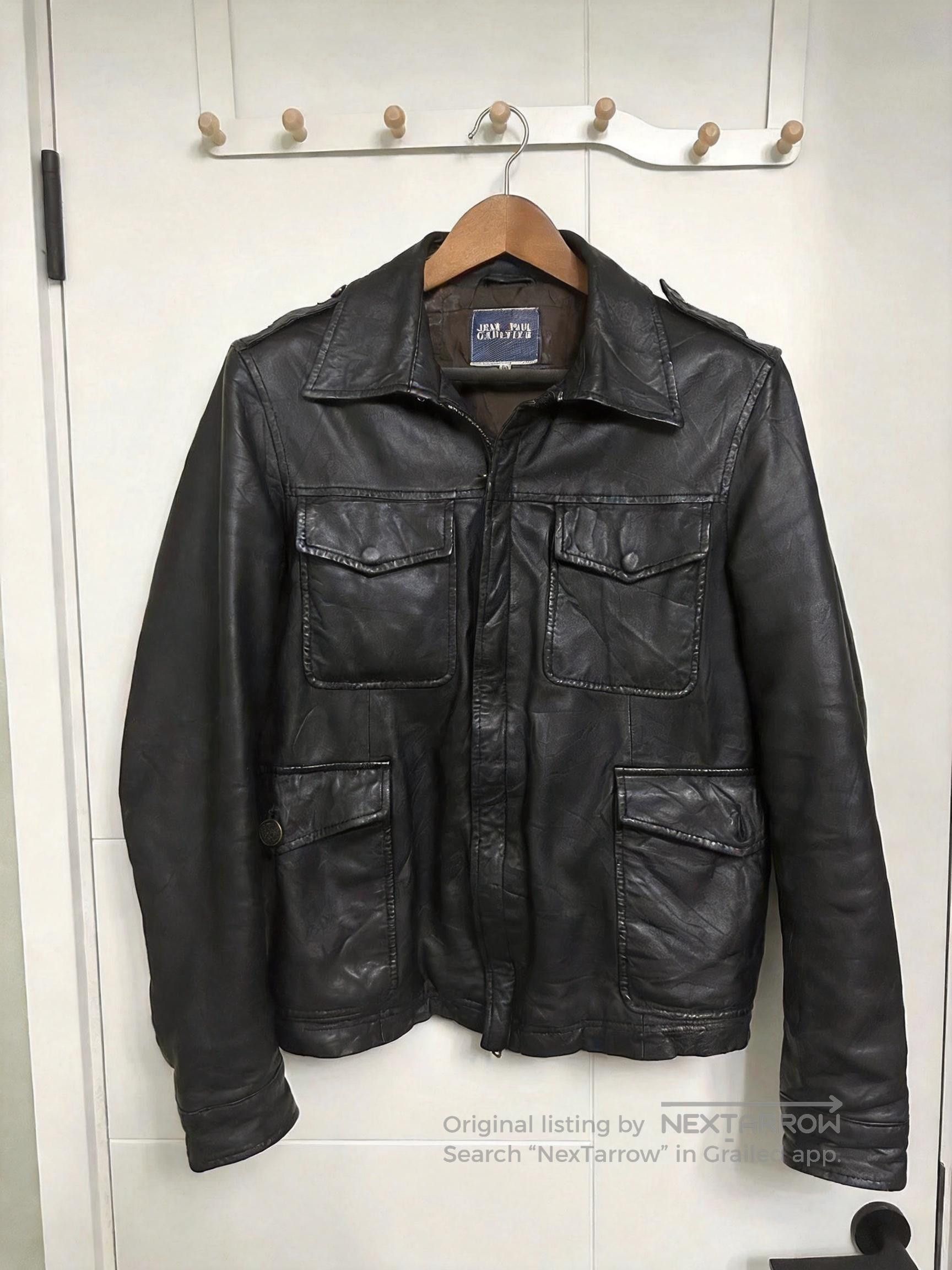 Jean Paul Gaultier Junior Gaultier Perfecto Black Leather Biker