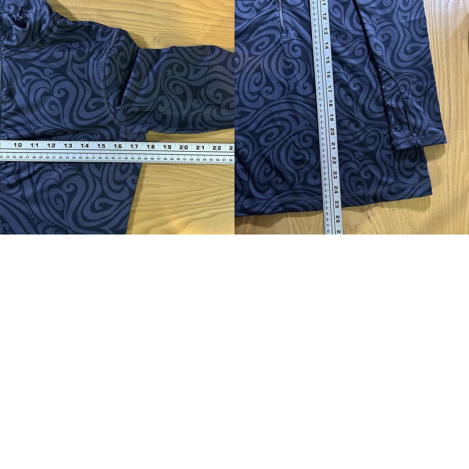 Athleta Athleta Half-Zip Pullover Swirl Pattern Performance Running Top Womens Small Size S / US 4 / IT 40 - 8 Thumbnail