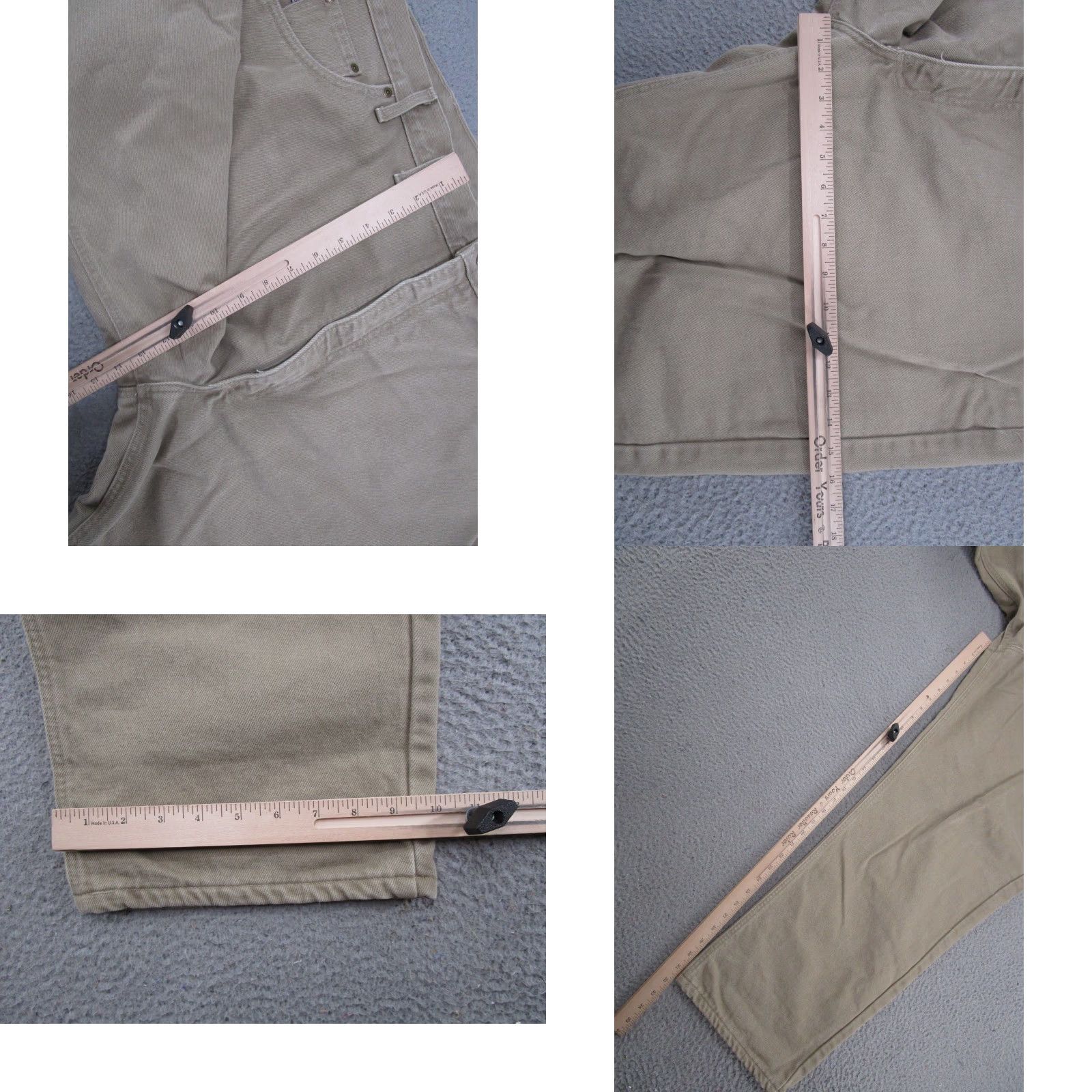 Carhartt Men's Vintage Carhartt B162 Flannel Lined Straight Leg Tan Jeans Sz 48x32 Size US 32 / EU 48 - 8 Thumbnail