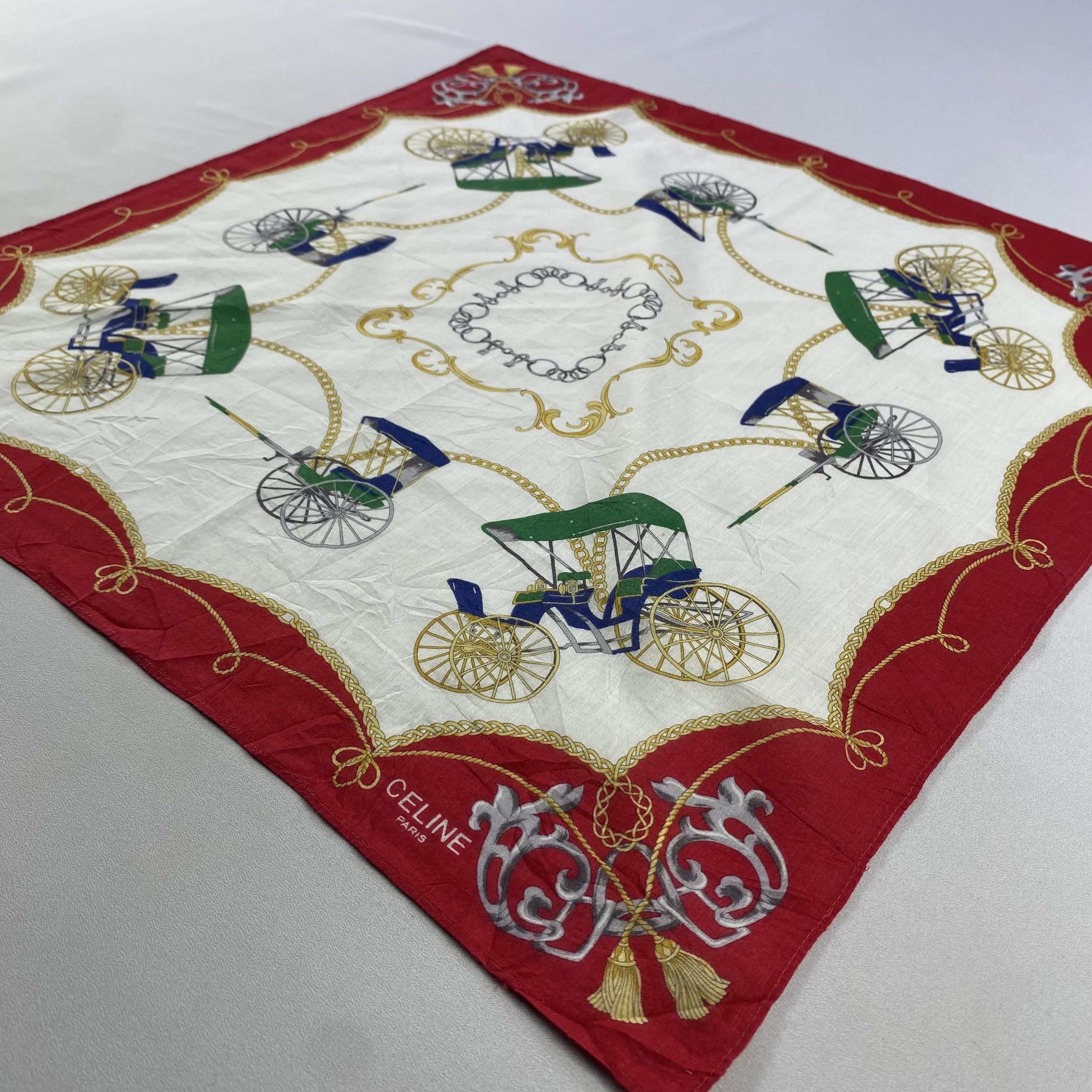 Celine × Vintage Celine Bandana/ Handkerchief / Neckerchief Size ONE SIZE - 4 Thumbnail