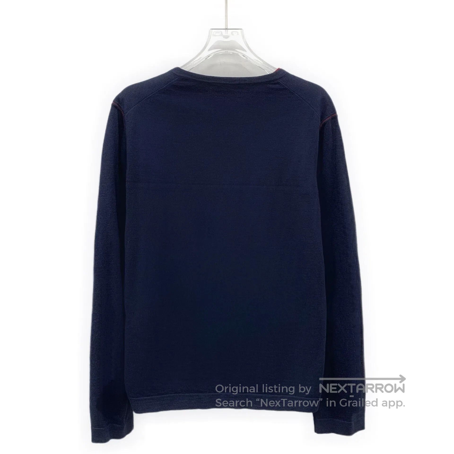 Ermenegildo Zegna Zegna Color Blocked Wool Fake Two-Piece Round Neck Long-Sl Size US XS / EU 42 / 0 - 2 Thumbnail