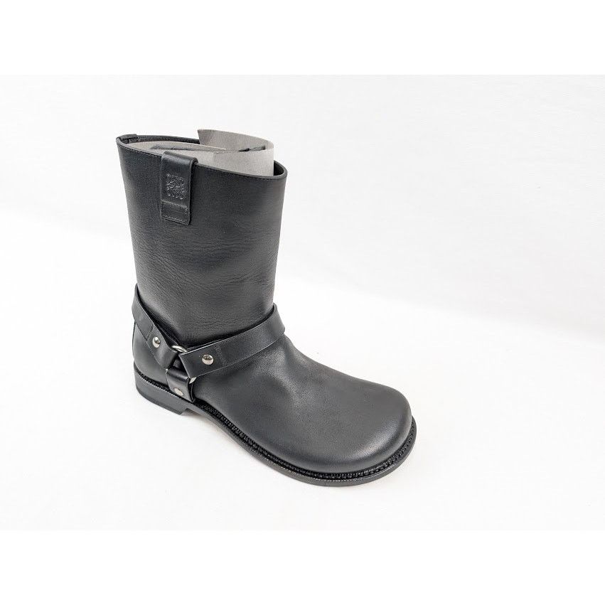 Loewe o1rshd1 Campo Leather Biker Boots in Black Size US 9 / EU 42 - 2 Thumbnail