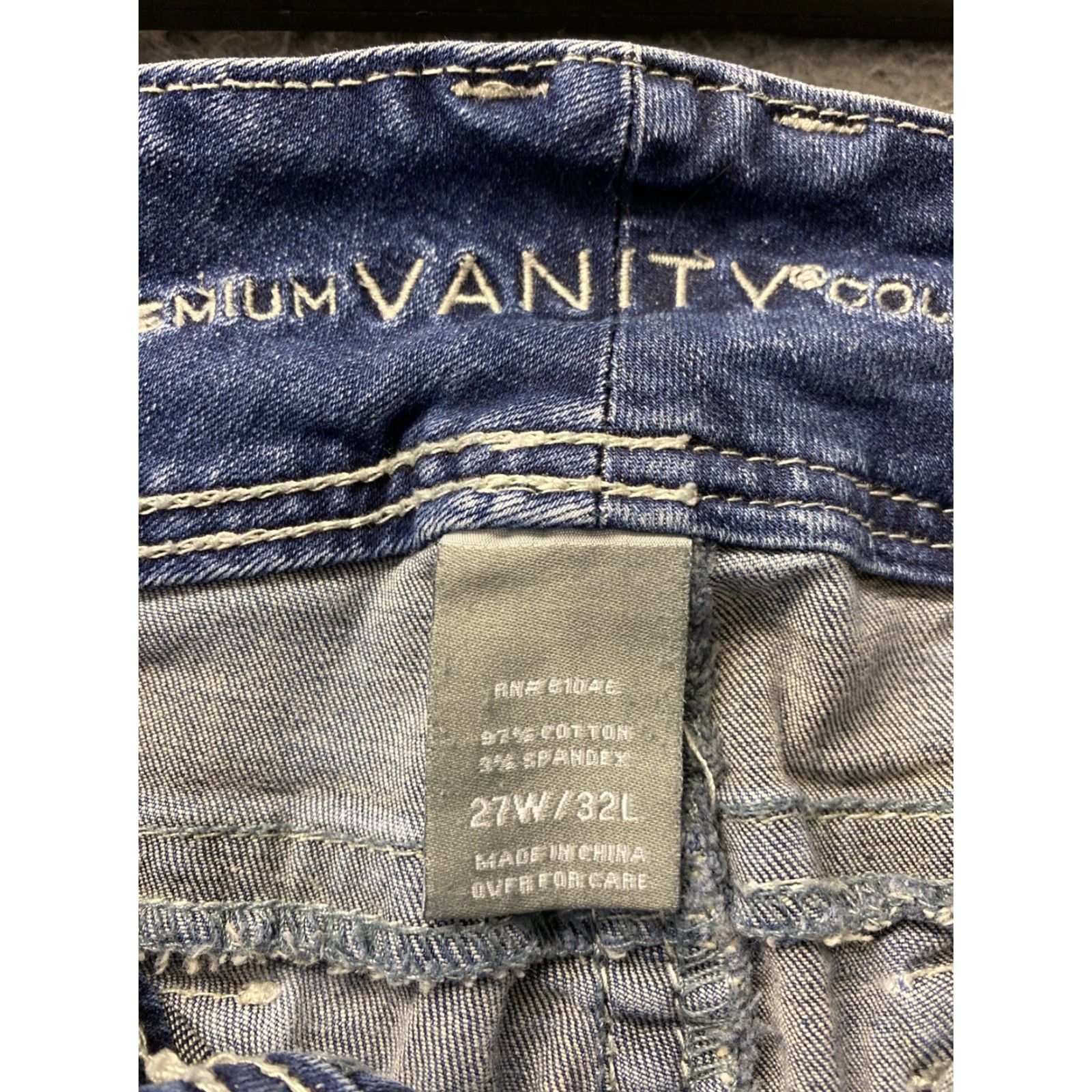Vintage VANITY Premium Collection Women's Jeans 27x31 Curvy Embroidered (27x31) 27x32 /160-44 Size 27" / US 4 / IT 40 - 4 Thumbnail