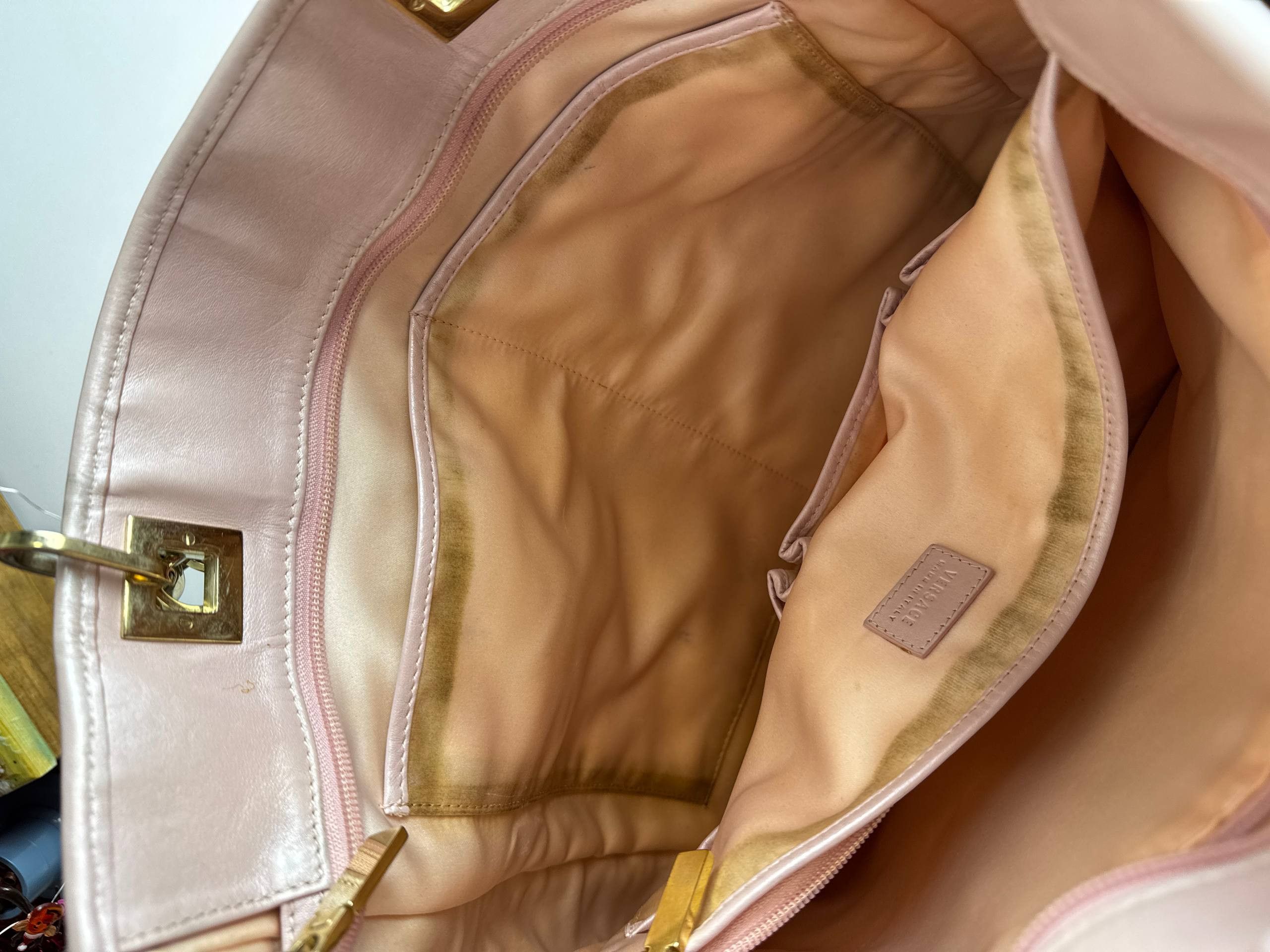 Versace Large Quilted VERSACE Leather Bag Size ONE SIZE - 4 Thumbnail