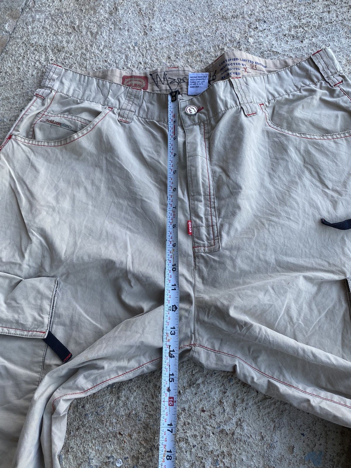 Ecko Unltd. × JNCO × Vintage Vintage Y2K Ecko Baggy Cargo Jnco Style Pants Size US 36 / EU 52 - 14 Thumbnail