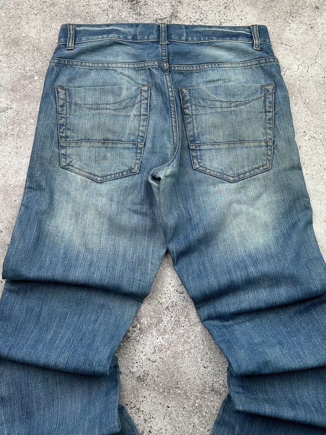 Japanese Brand Vintage Wide Biker Jeans C518(V263) Size US 32 / EU 48 - 9 Thumbnail