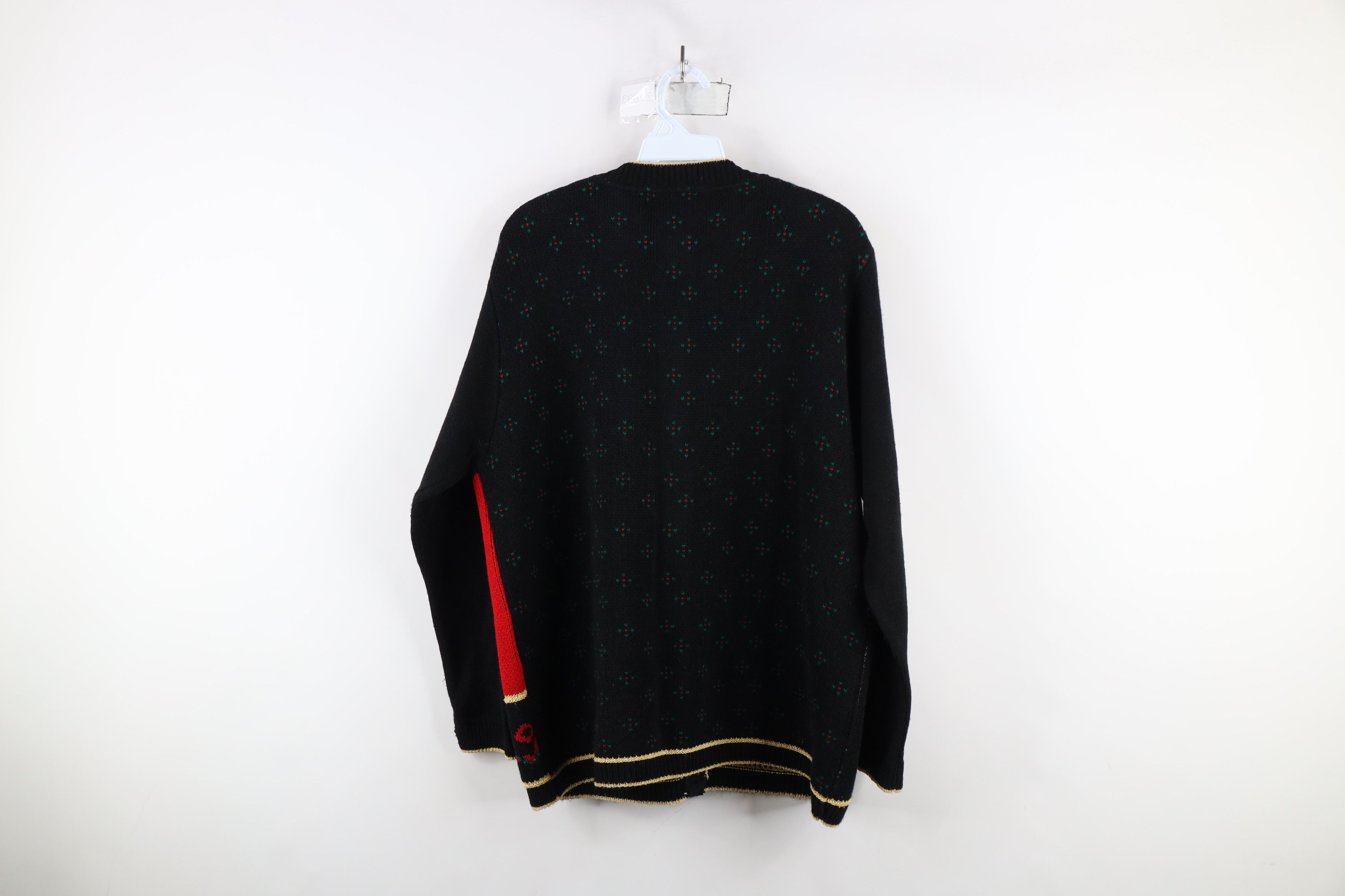 Vintage Vintage 90s Streetwear Patchwork Knit Cardigan Sweater USA Size M / US 6-8 / IT 42-44 - 11 Thumbnail