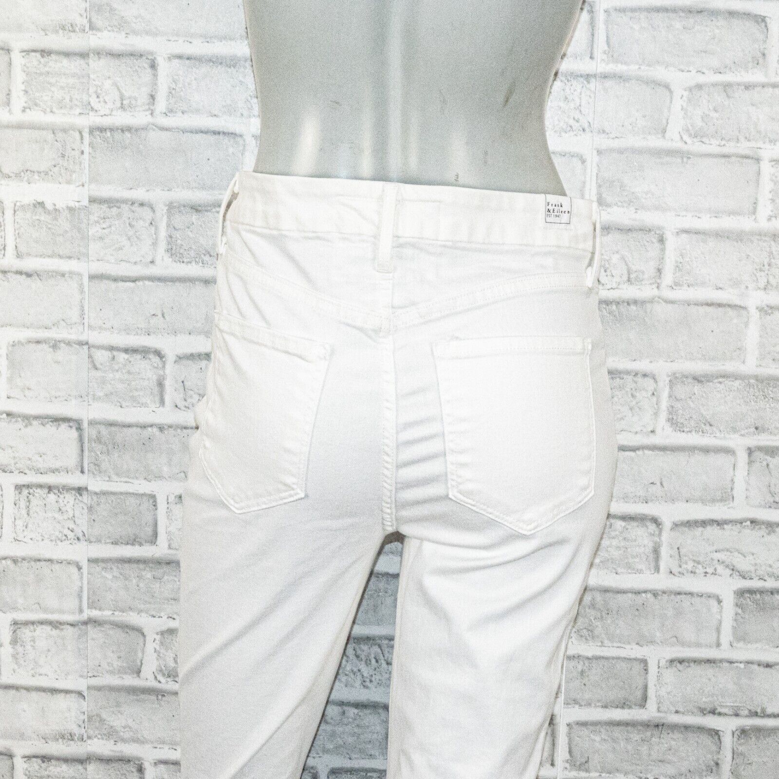 Frank & Eileen Frank & Eileen SLIGO White Italian Performance Denim Jeans Size 29" - 10 Thumbnail