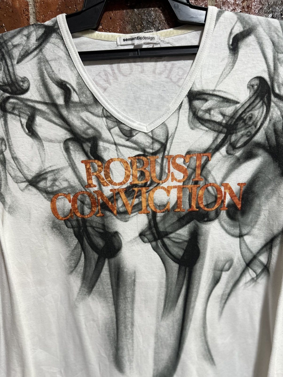 semanticdesign Vintage SemanticDesign Robust Conviction Long Sleeve Tee Size M / US 6-8 / IT 42-44 - 2 Thumbnail