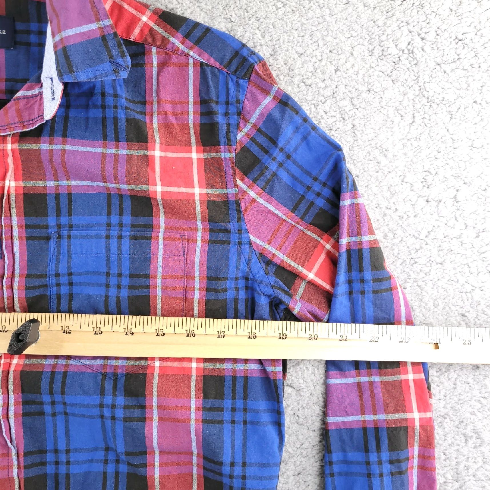 American Eagle Outfitters American Eagle Button-Up Shirt Mens Small Blue Plaid Long Sleeve Casual Preppy Shirt Size US S / EU 44-46 / 1 - 7 Thumbnail