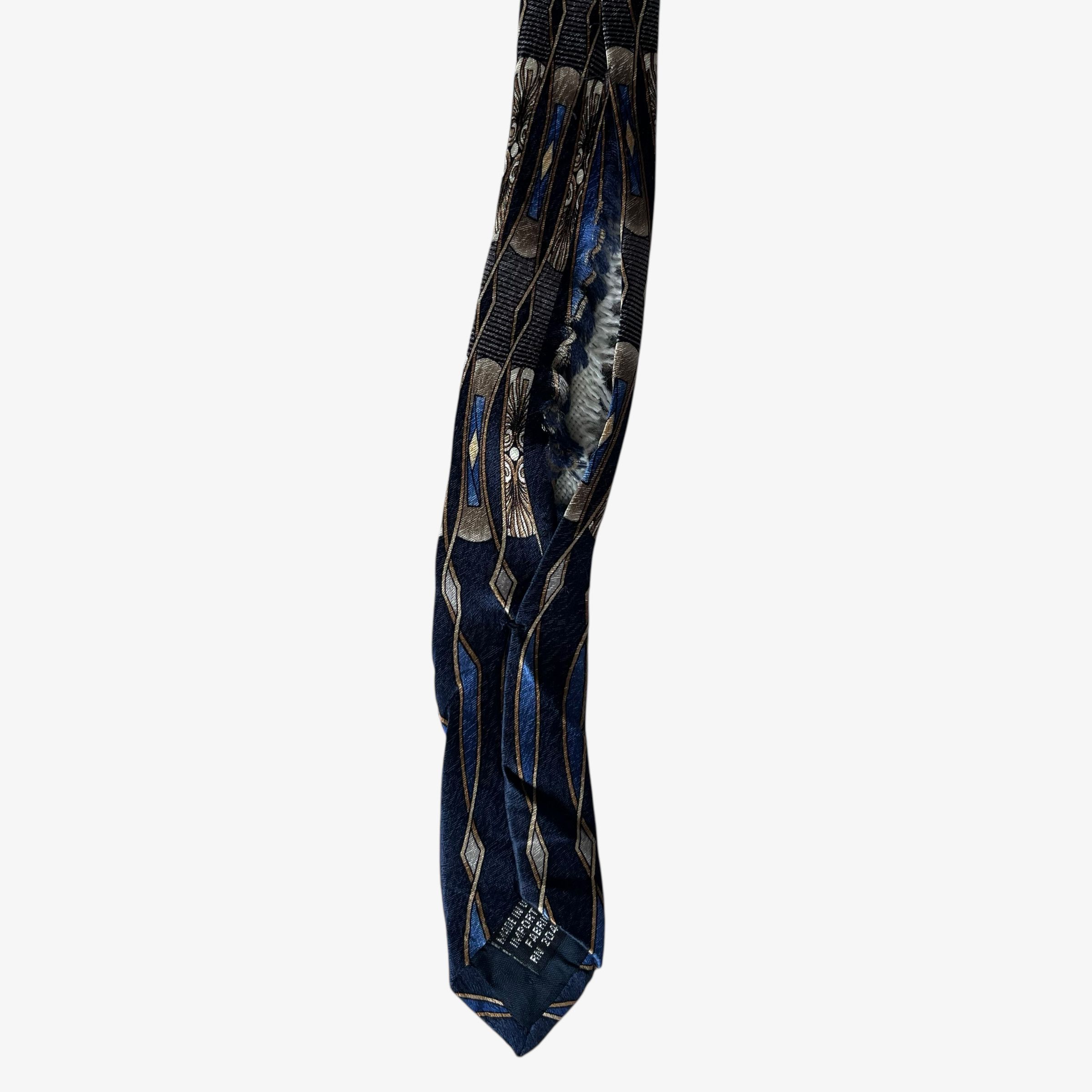 Pierre Cardin Vintage 90s Pierre Cardin Abstract Art Deco Print Silk Tie Size ONE SIZE - 4 Thumbnail