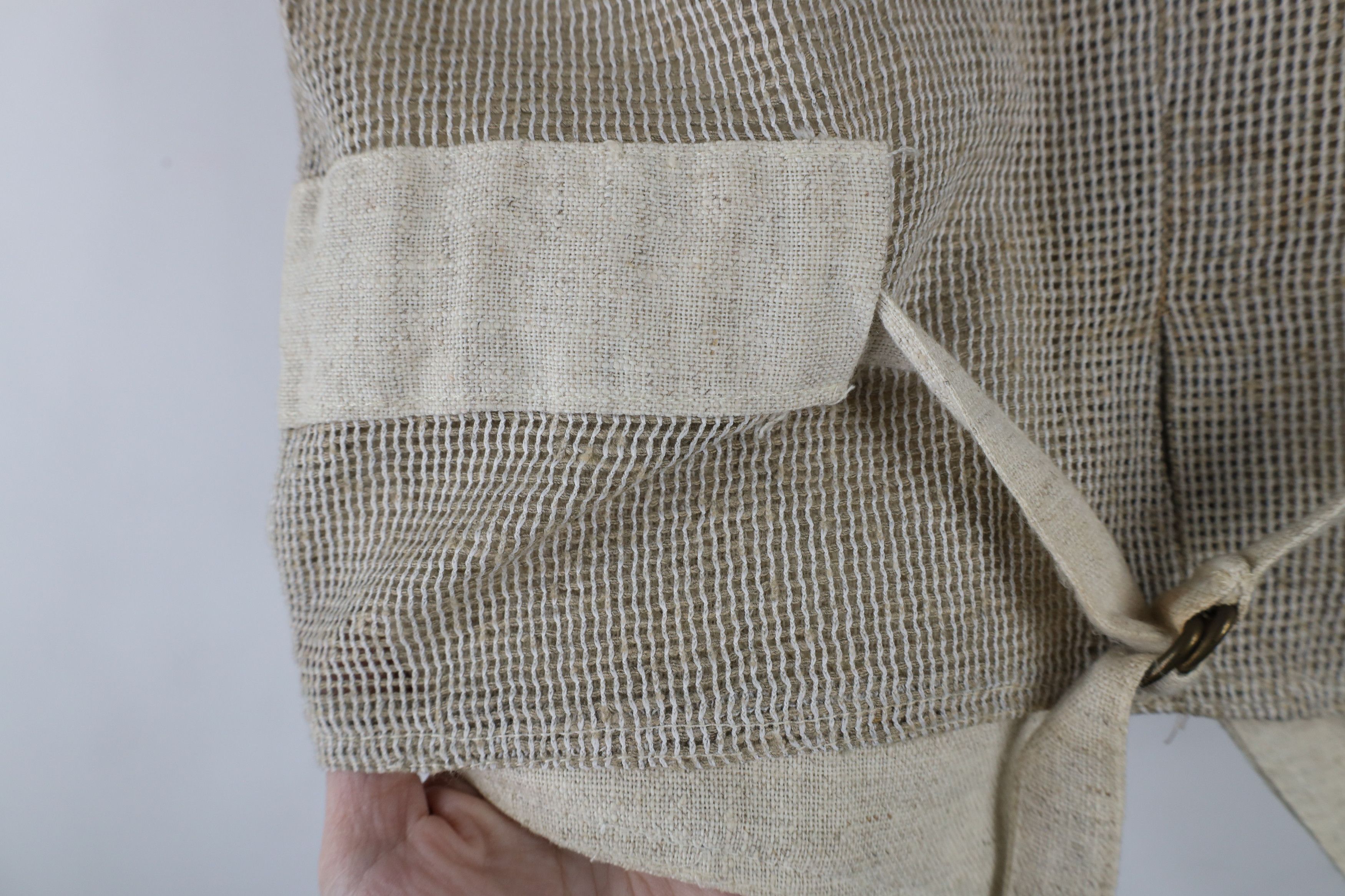 Vintage Vintage 70s Streetwear Burlap Linen Buckle Back Vest USA Size US M / EU 48-50 / 2 - 11 Thumbnail
