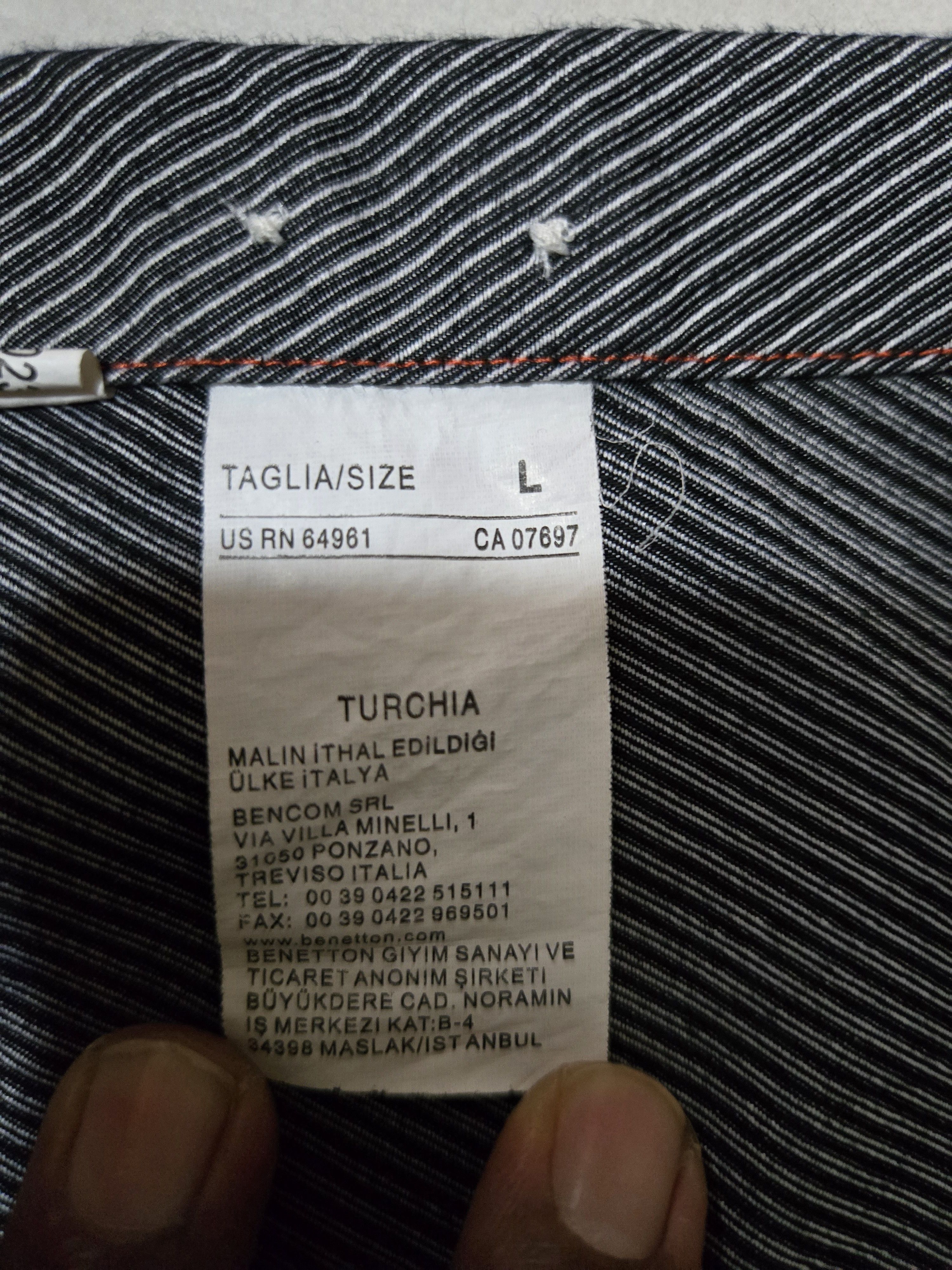 United Colors Of Benetton United Colors of Benetton Embroidery shirt Size US L / EU 52-54 / 3 - 6 Thumbnail