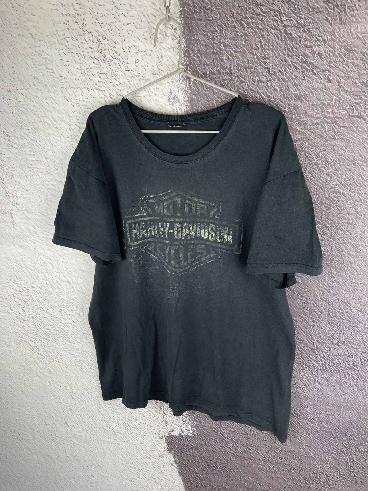 Harley Davidson Harley Davidson Switzerland trashed distressed big logo tee Size US XXL / EU 58 / 5 - 3 Thumbnail
