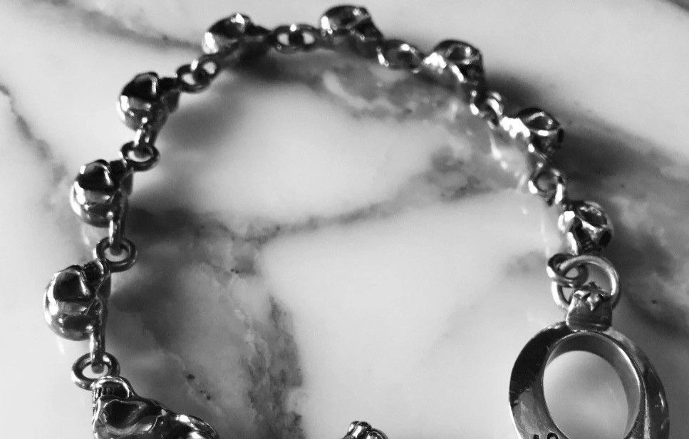 King Baby Studio King Baby Sterling Silver Skull Bracelet Size ONE SIZE - 4 Thumbnail
