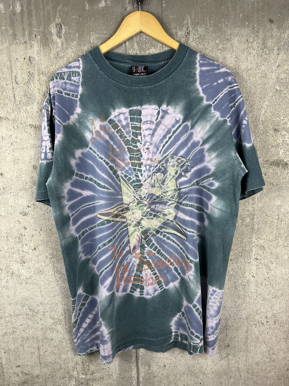 image of Band Tees x Vintage Smashing Pumpkins Tee in Tye Dye, Men's (Size XL)