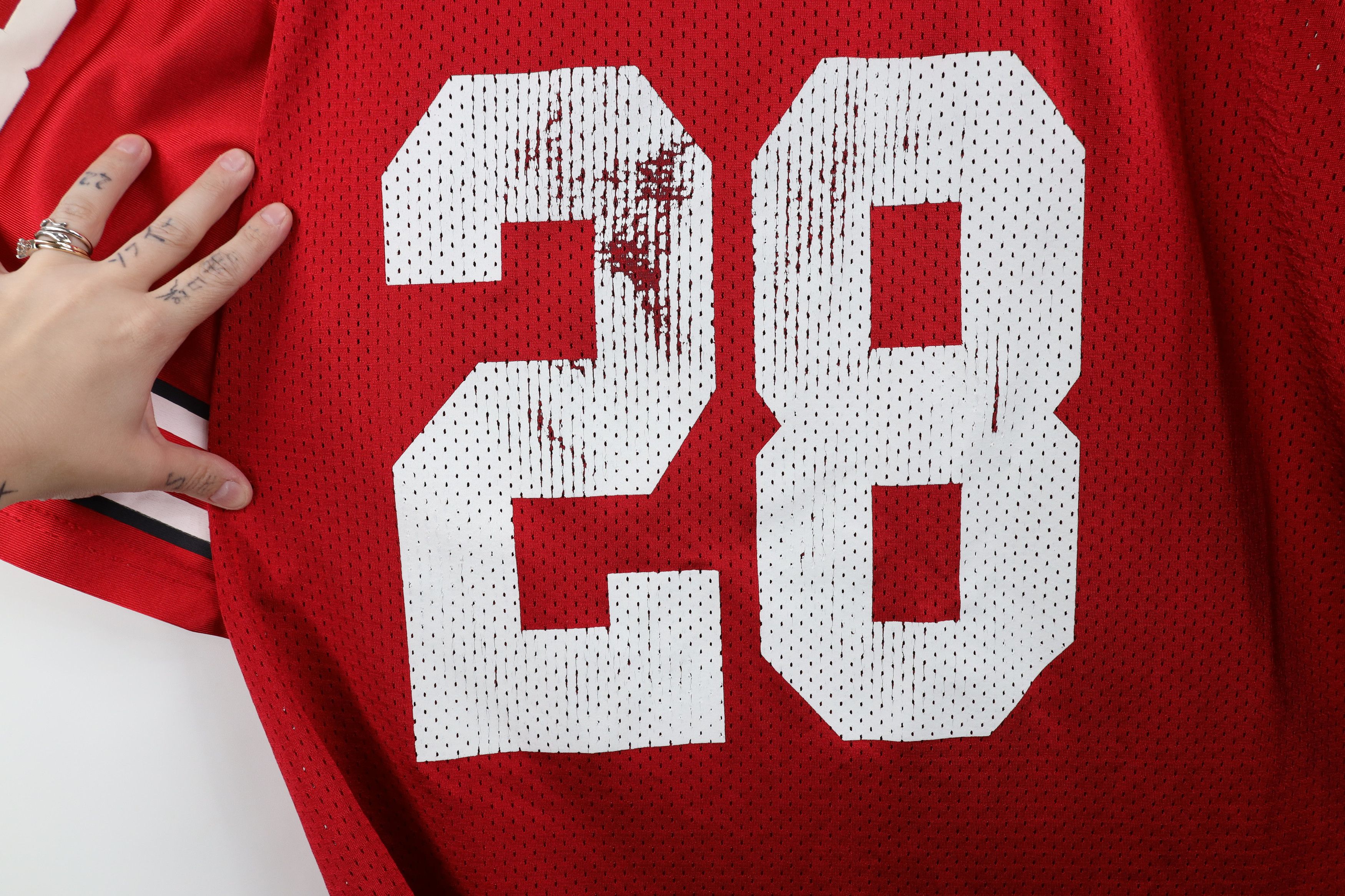 Vintage Vintage Ohio State University Football Jersey Red Mesh #28 Size US XL / EU 56 / 4 - 10 Thumbnail