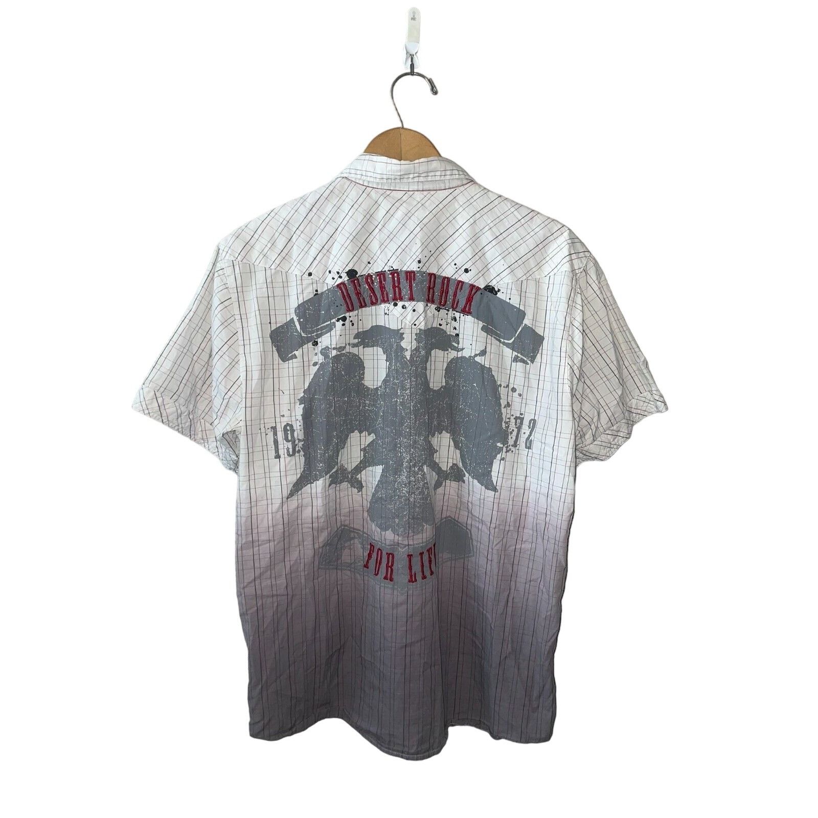 Other Y2K Desert Rock For Life Button Down Short Sleeve Shirt Size US L / EU 52-54 / 3 - 1 Thumbnail