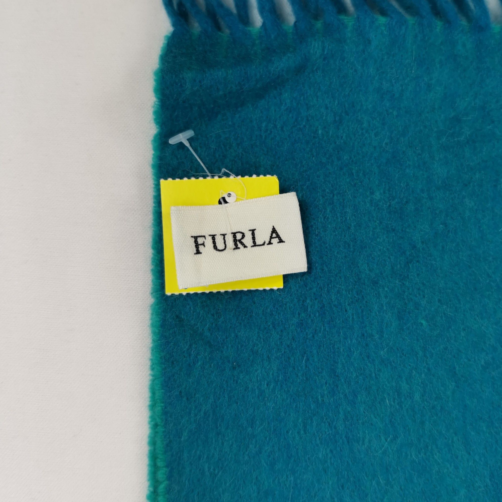 Furla Vintage FURLA Scarf Fringe Muffler Winter Wool Scarves Size ONE SIZE - 3 Thumbnail