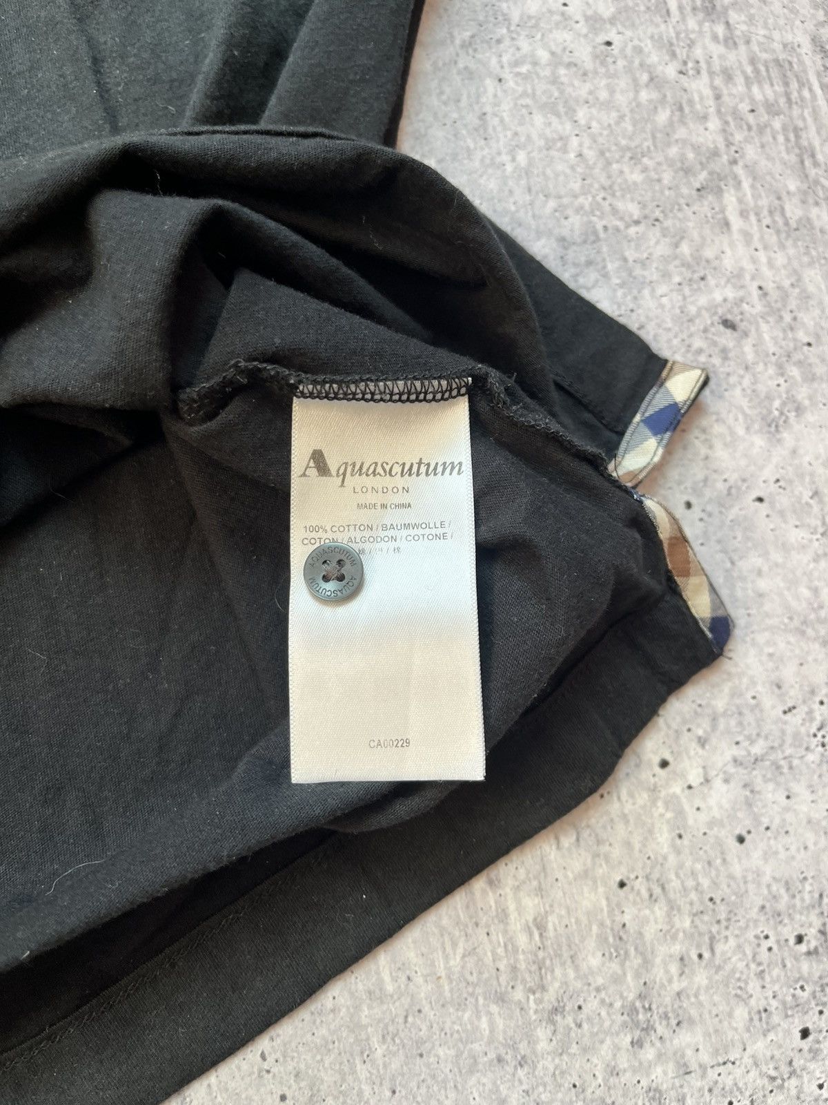 Aquascutum Aquascutum Black Polo Shirt Collared Classic Plaid Size S Size US S / EU 44-46 / 1 - 6 Thumbnail