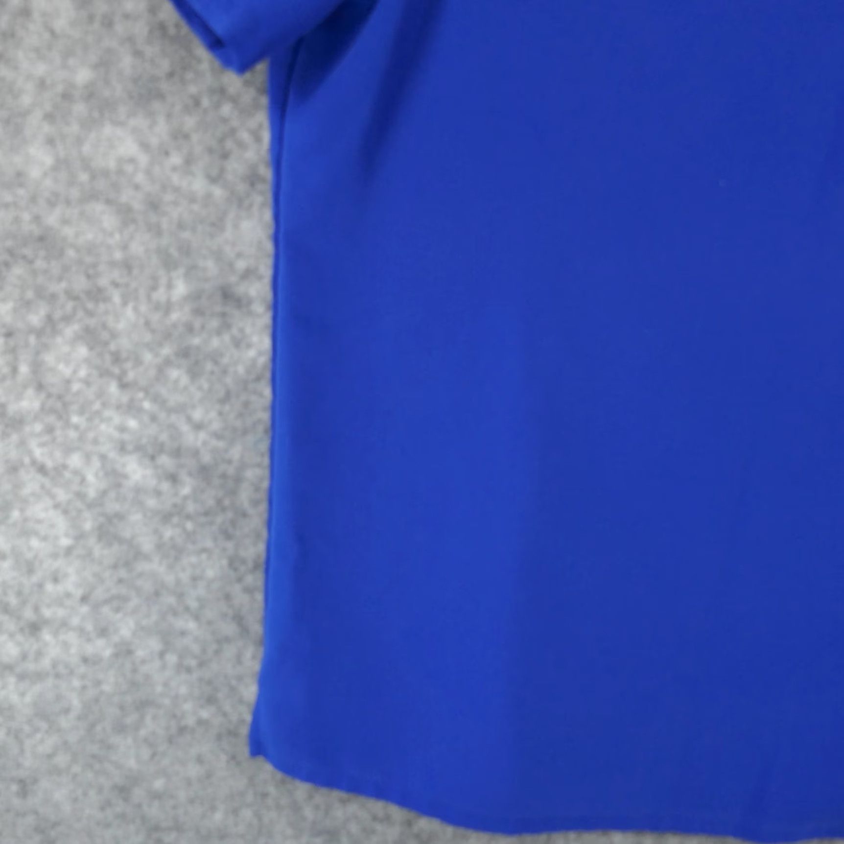 Vintage Figs Scrub Top Womens Medium Short Sleeve Blue w Pockets Size M / US 6-8 / IT 42-44 - 4 Thumbnail